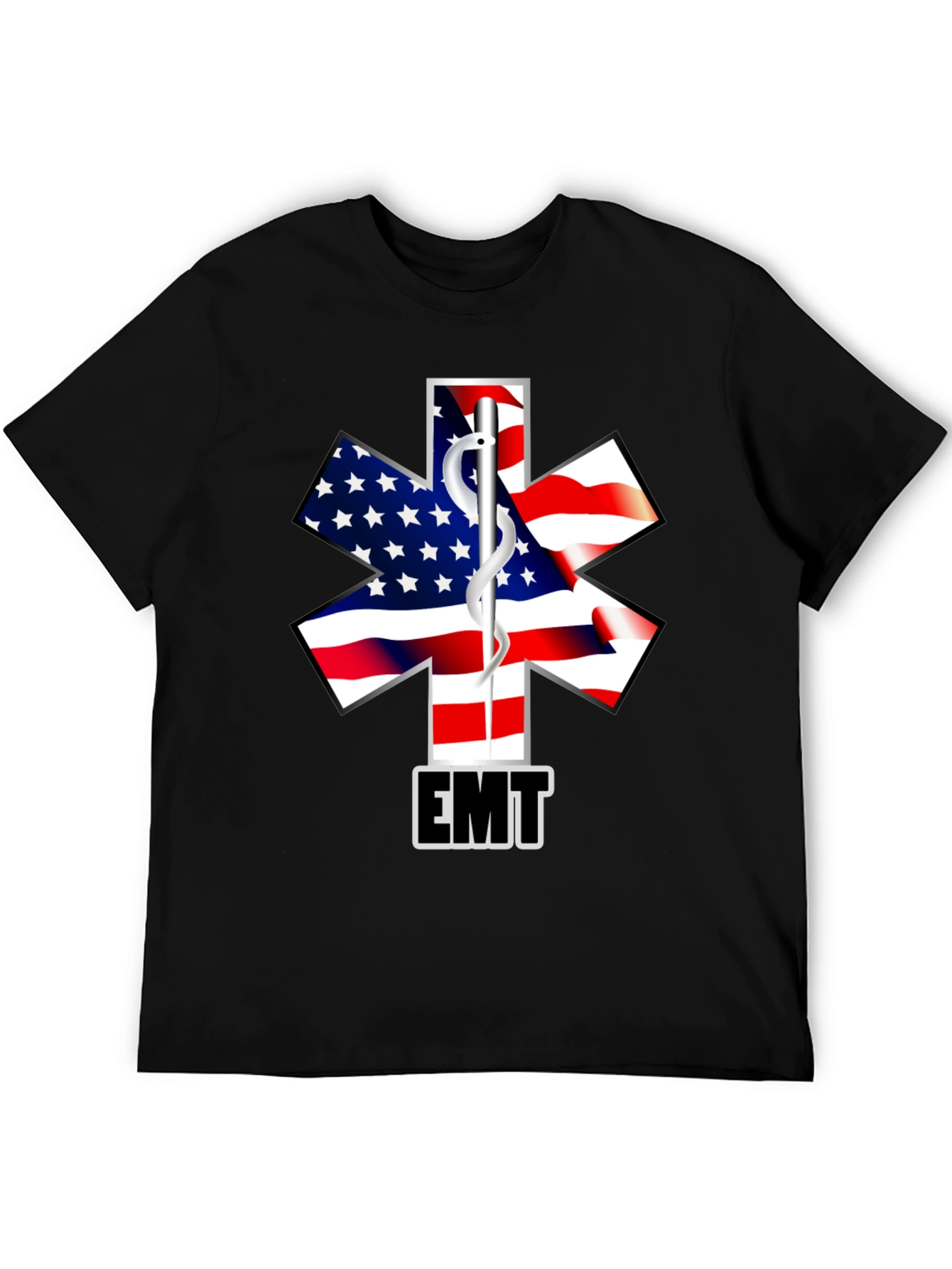 EMT American Flag Star T-Shirt