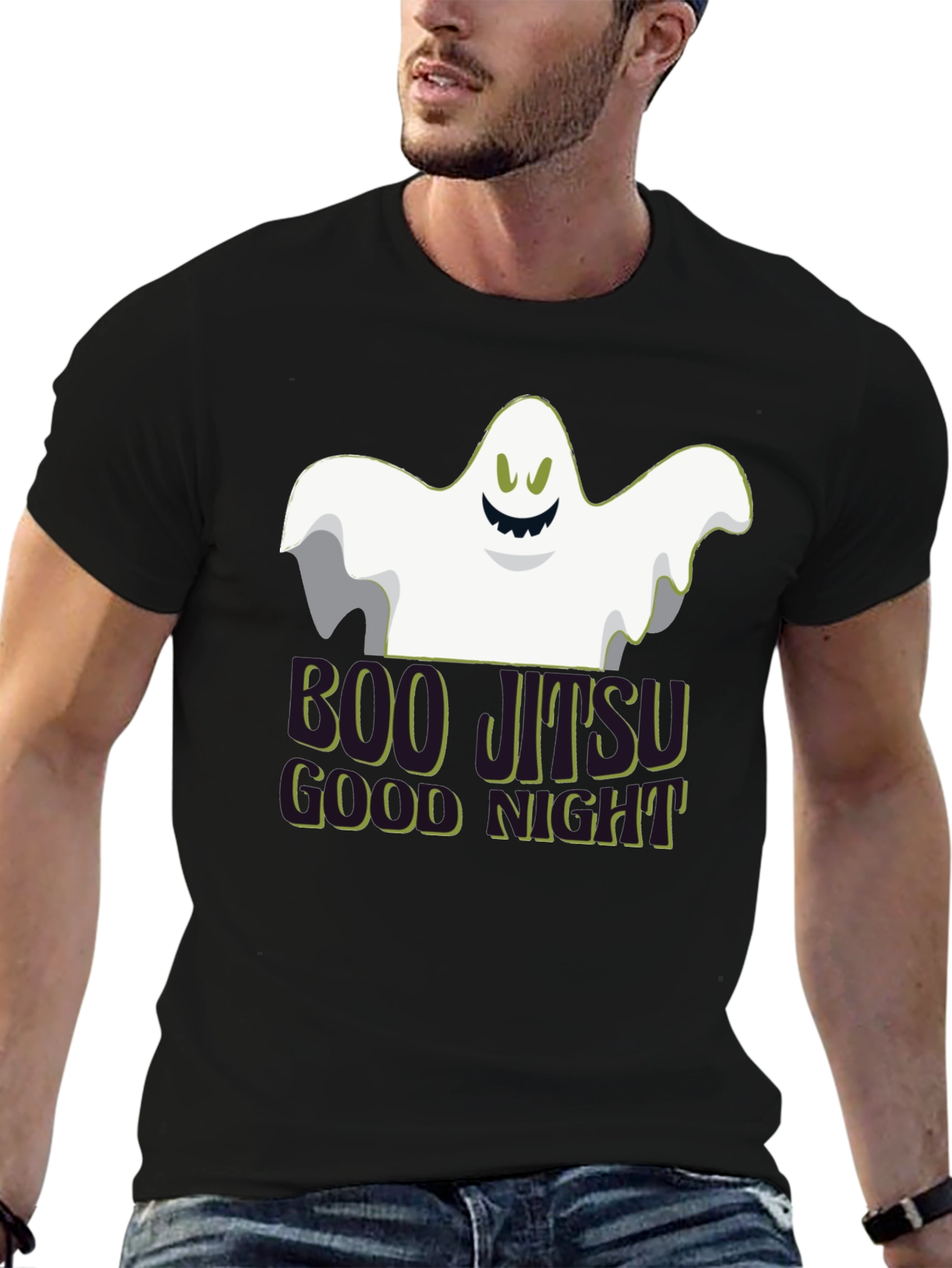 Boo Jitsu Halloween T-Shirt - Funny Ghost Design