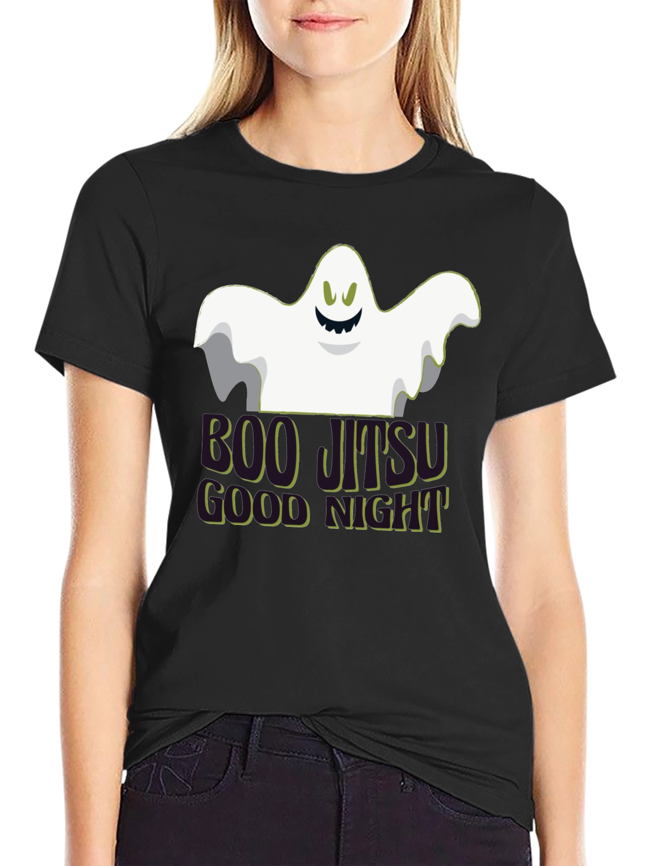 Boo Jitsu Halloween T-Shirt - Funny Ghost Design