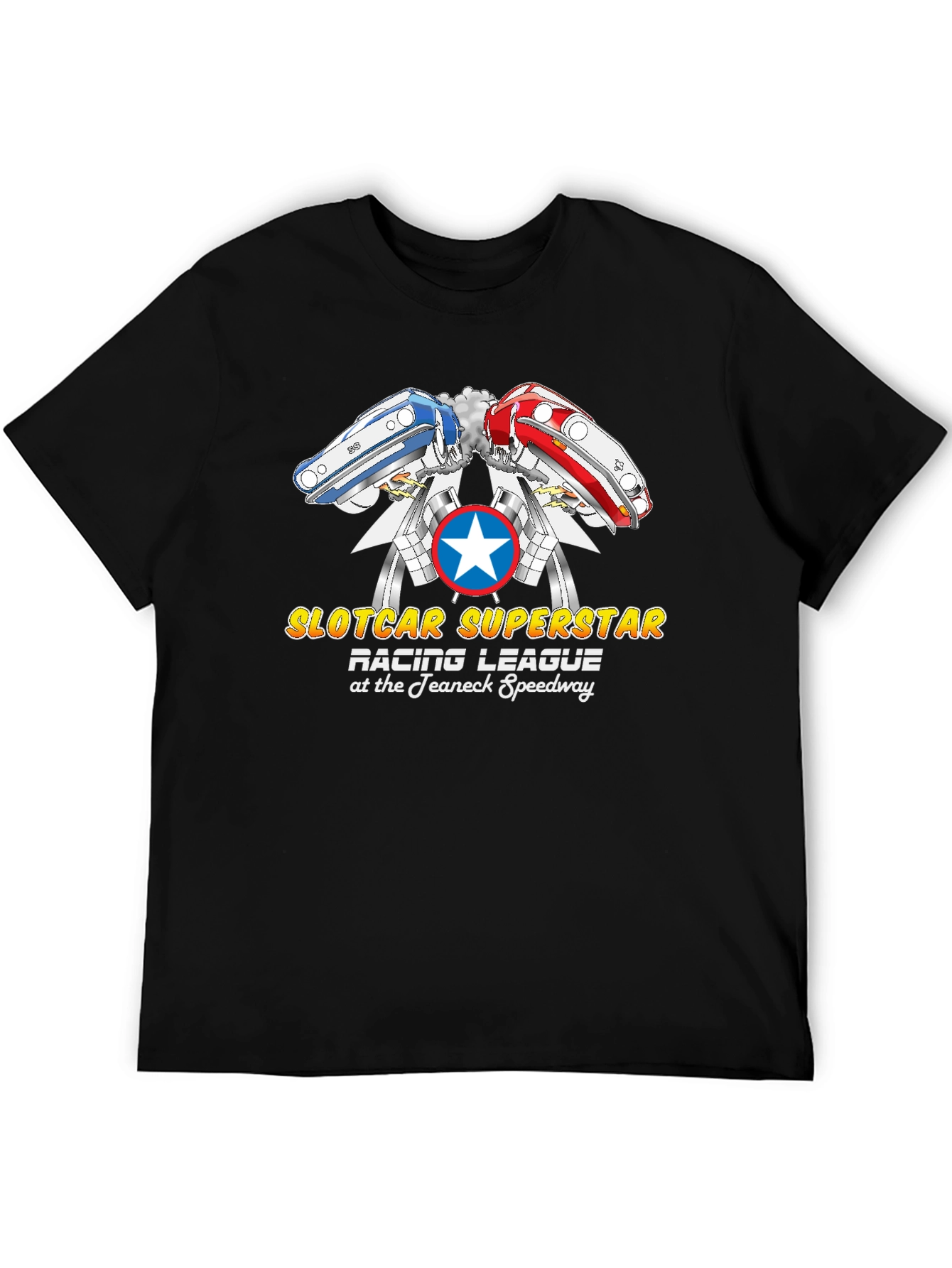 Slotcar Superstar Racing League Black T-Shirt