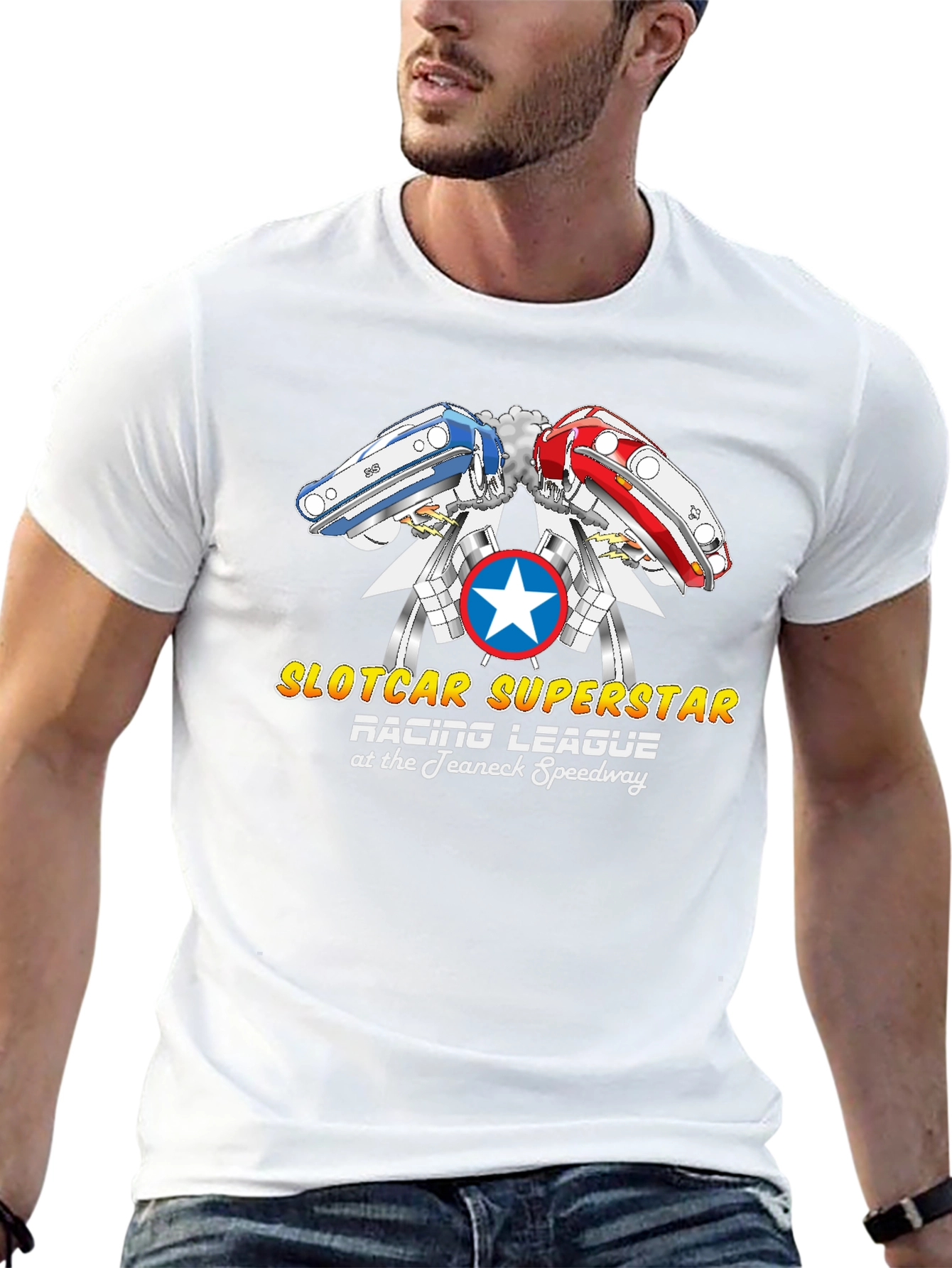 Slotcar Superstar Racing League Black T-Shirt