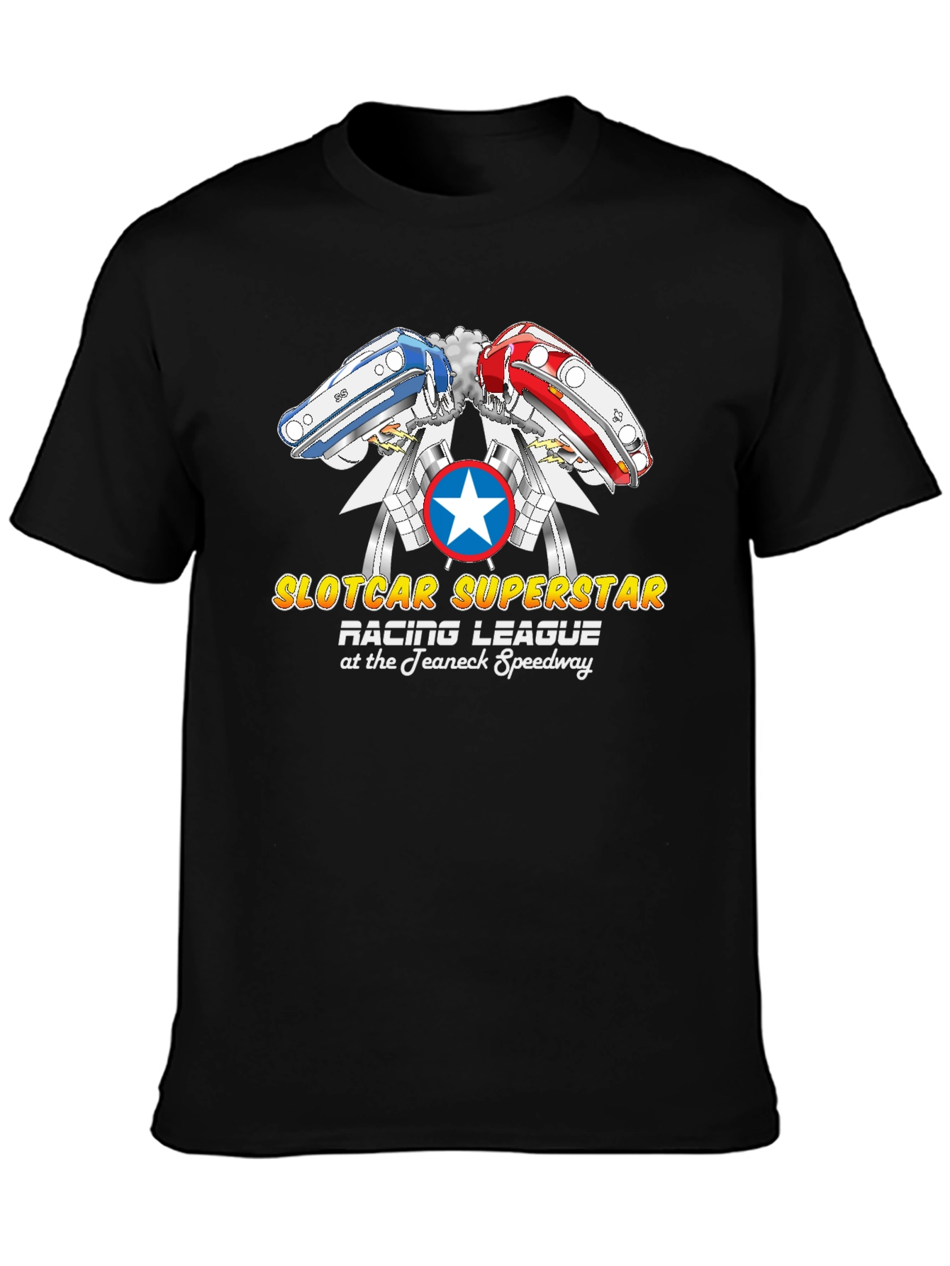 Slotcar Superstar Racing League Black T-Shirt