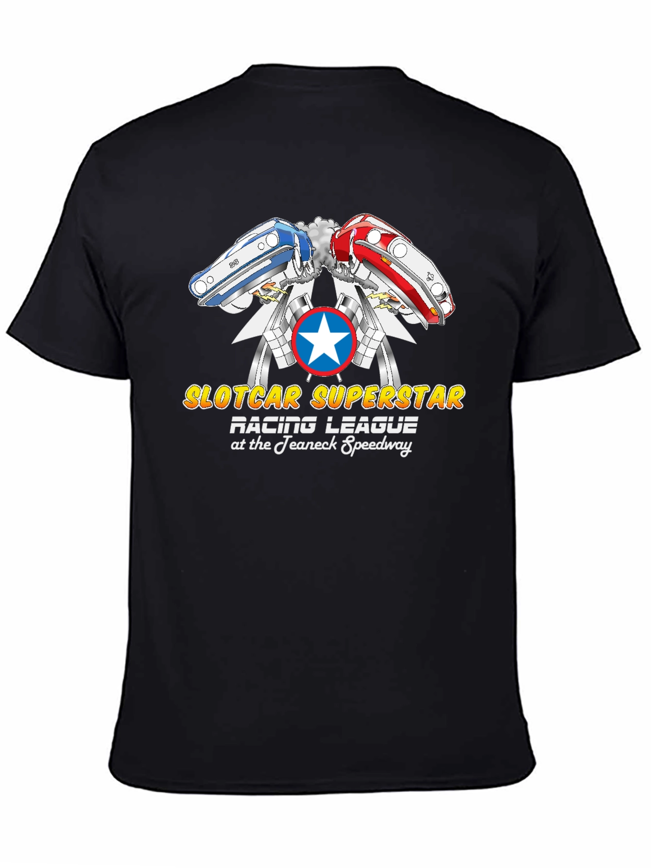 Slotcar Superstar Racing League Black T-Shirt