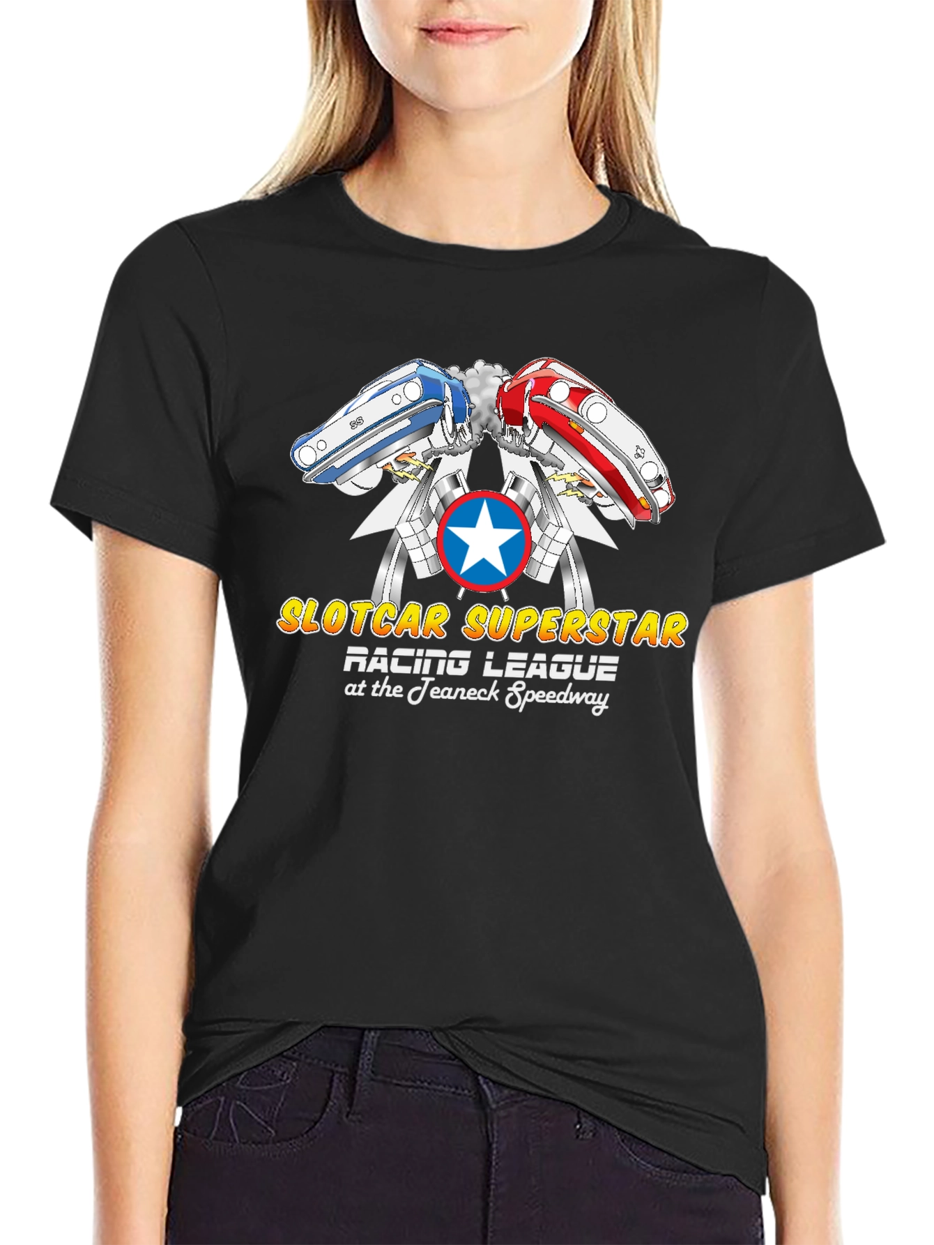 Slotcar Superstar Racing League Black T-Shirt