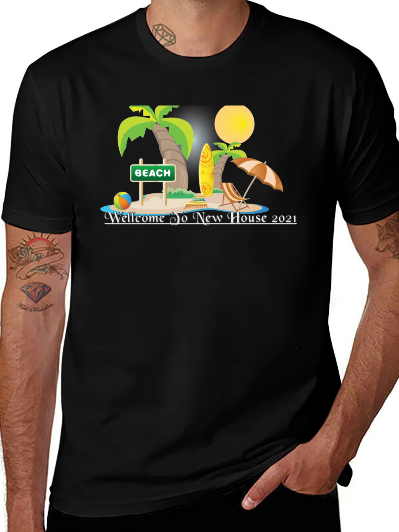 Welcome to New House 2021 Beach T-Shirt