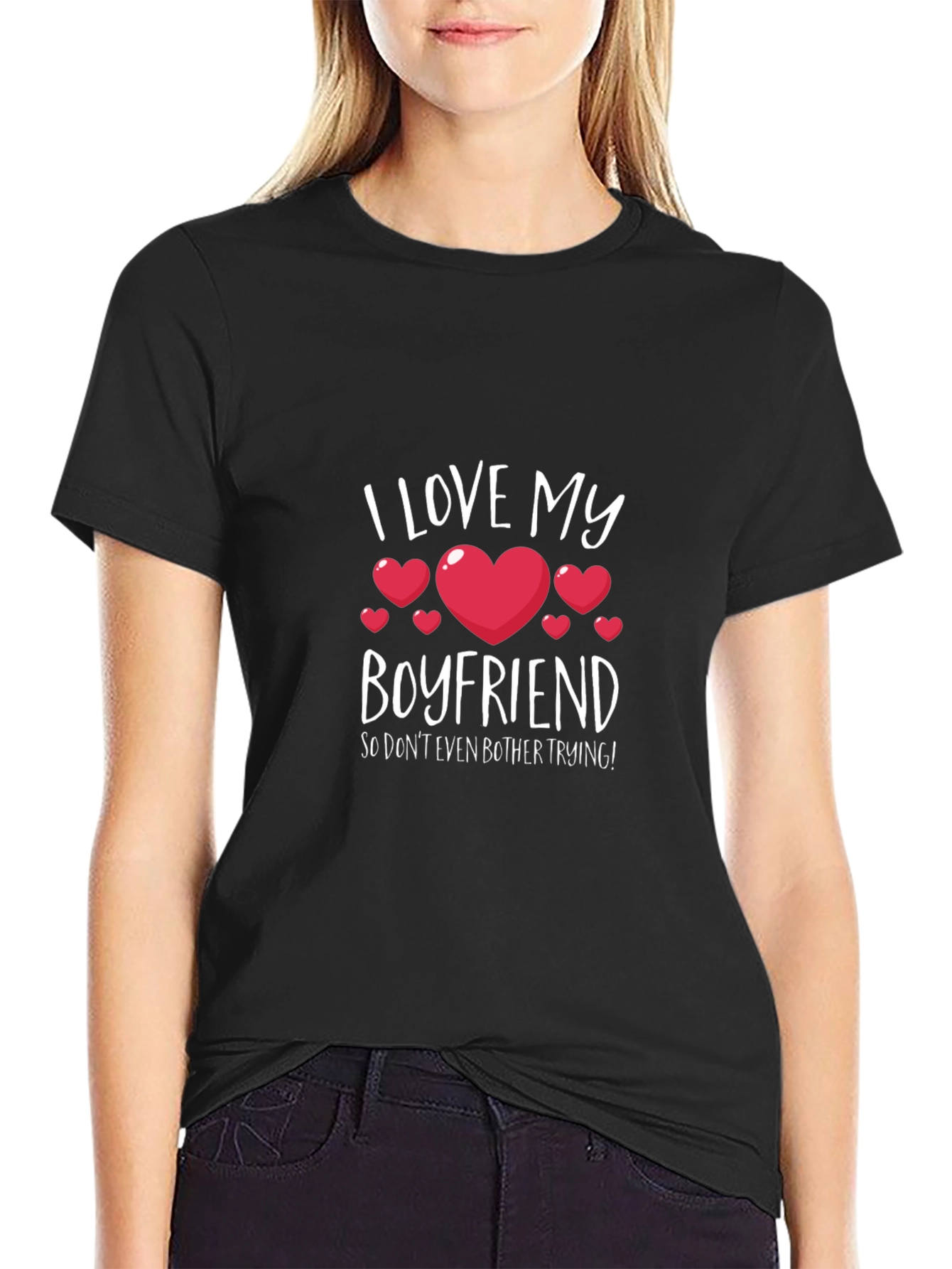I Love My Boyfriend Graphic T-Shirt