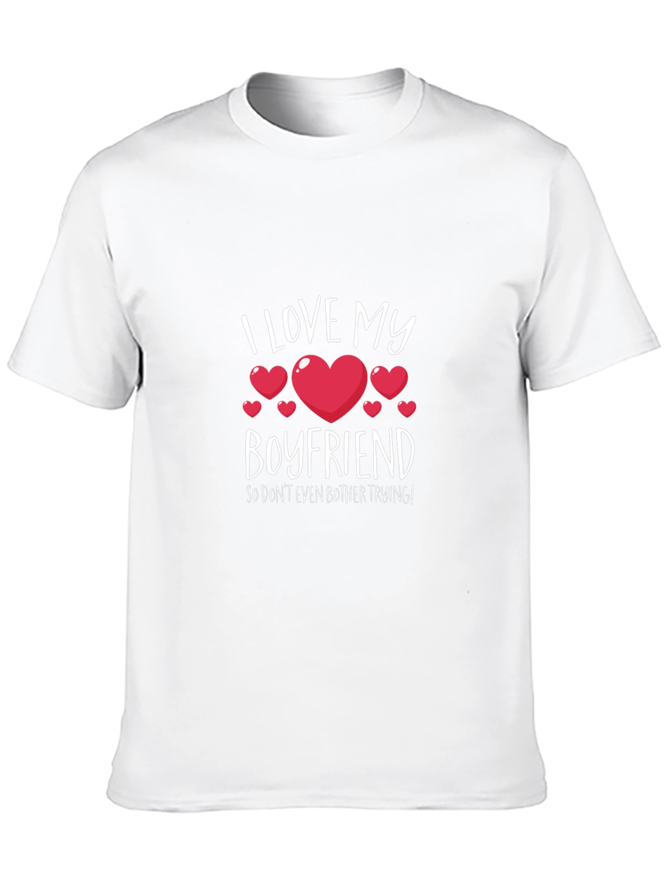I Love My Boyfriend Graphic T-Shirt