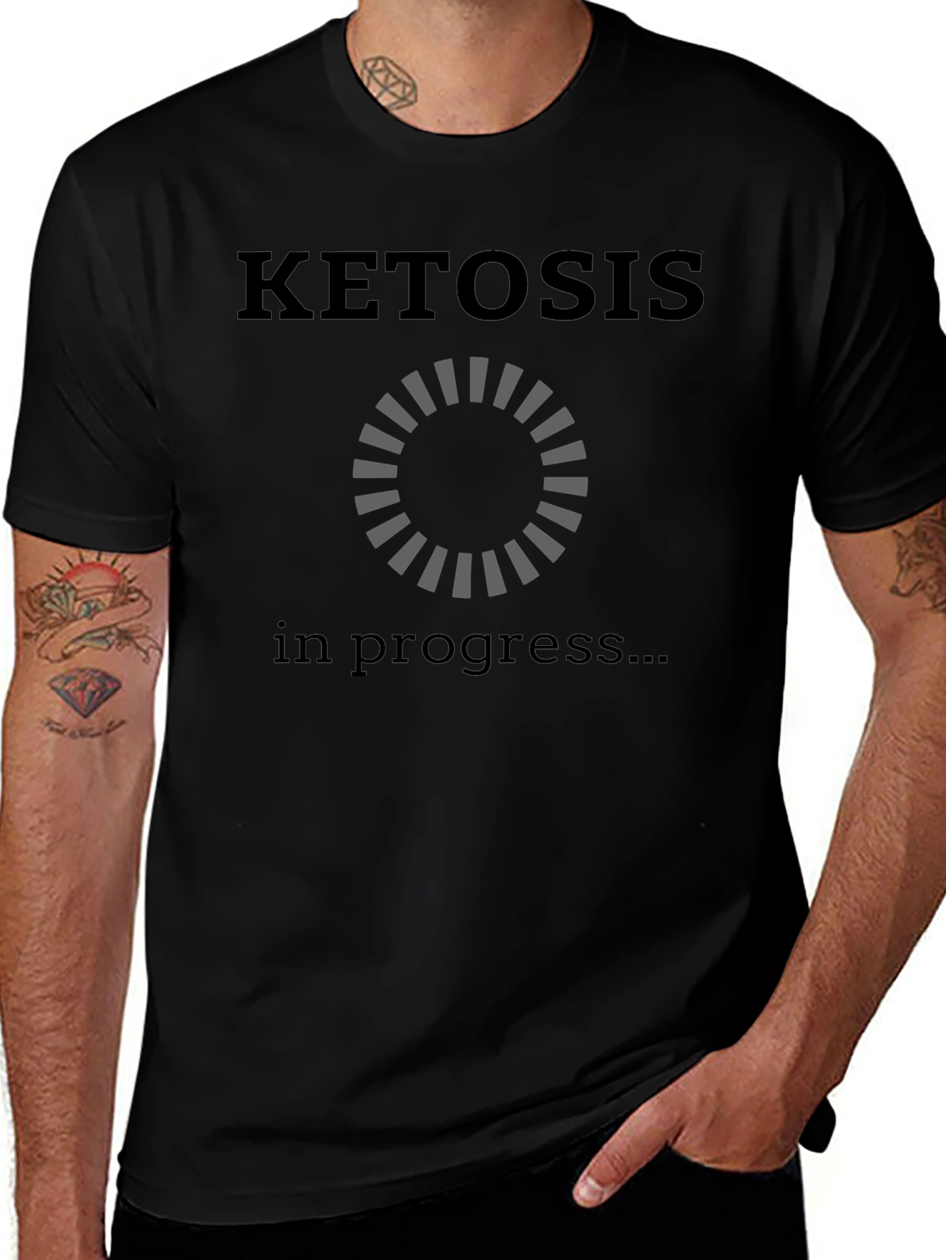 Ketosis in Progress Black T-Shirt