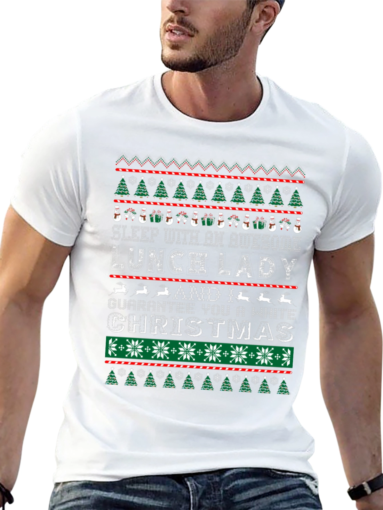 Awesome Lunch Lady Christmas T-Shirt