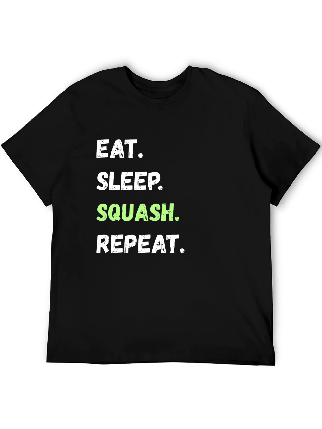 Eat Sleep Squash Repeat Black T-Shirt