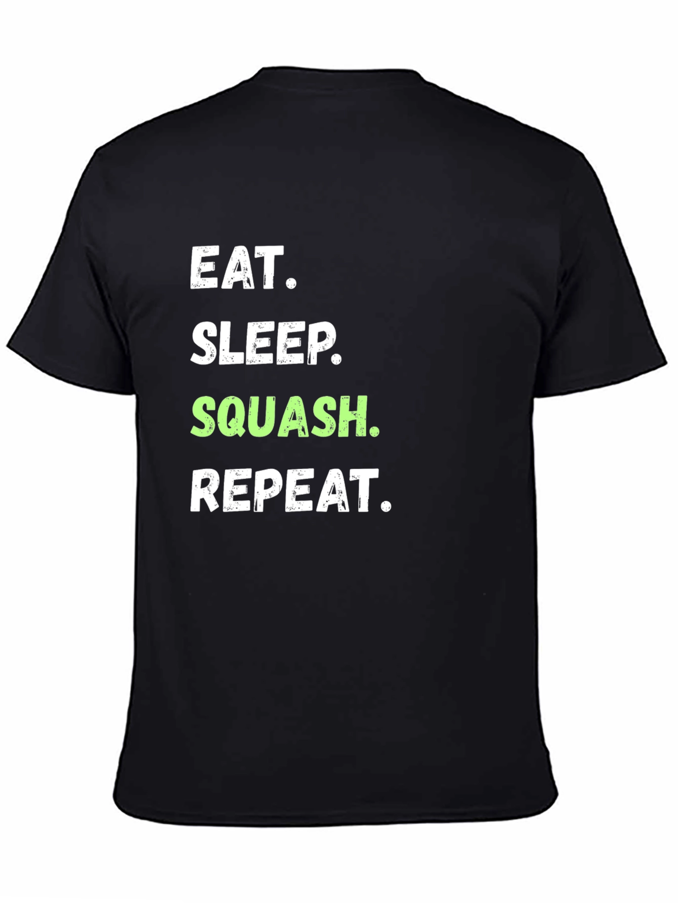 Eat Sleep Squash Repeat Black T-Shirt