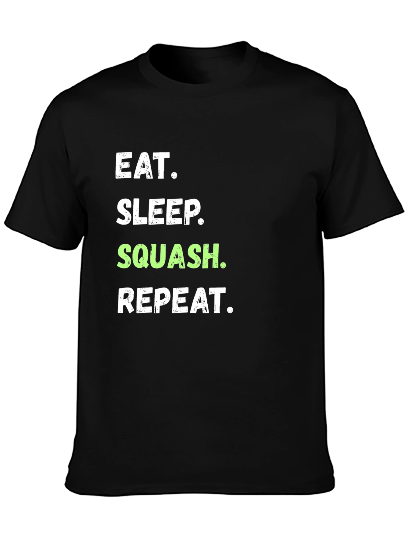 Eat Sleep Squash Repeat Black T-Shirt
