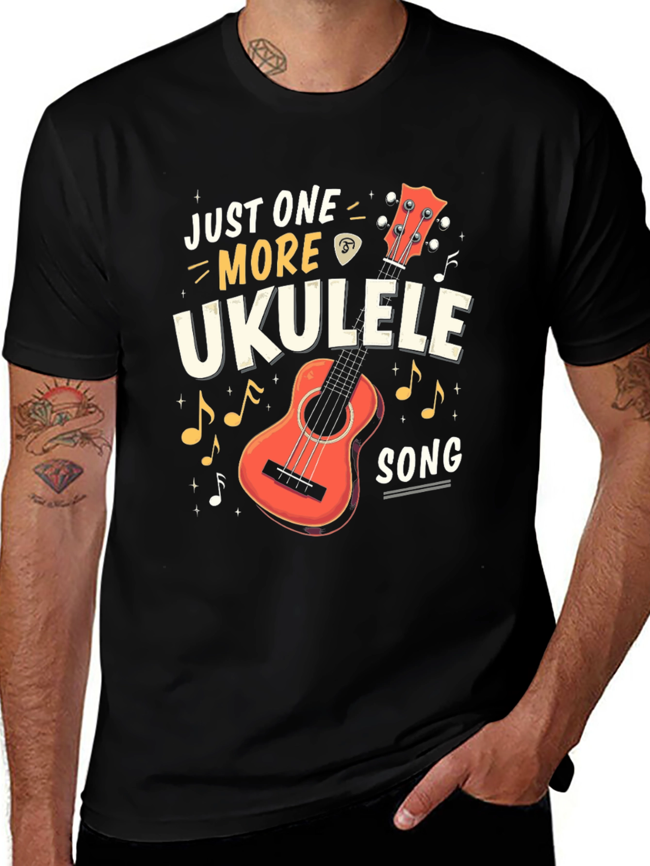 Just One More Ukulele Song Graphic Tee