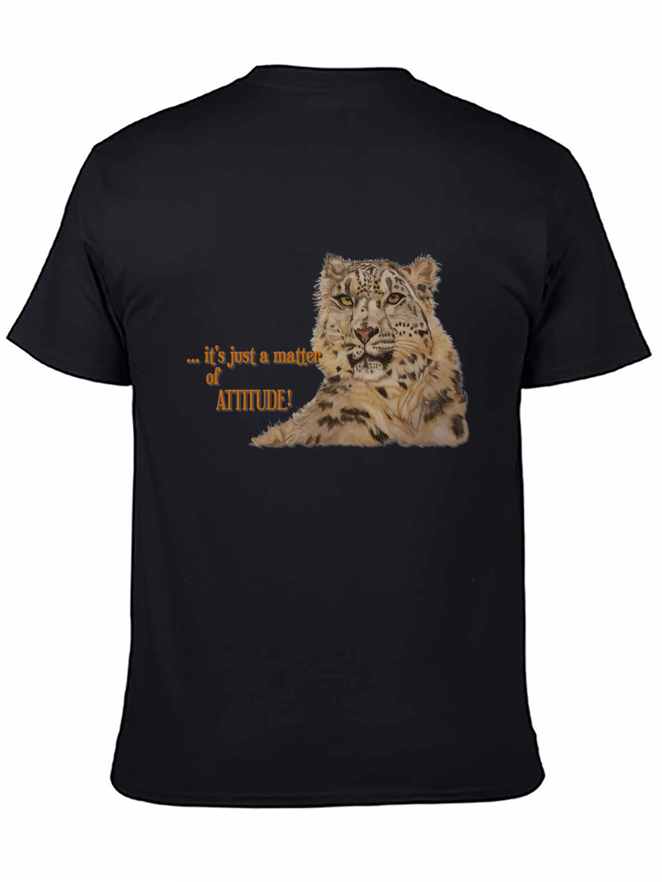 Attitude Snow Leopard Graphic Tee