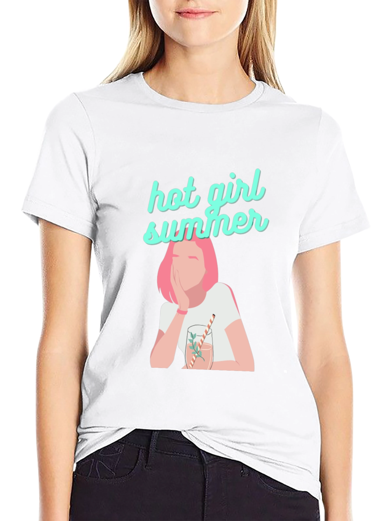 Hot Girl Summer Black Graphic Tee