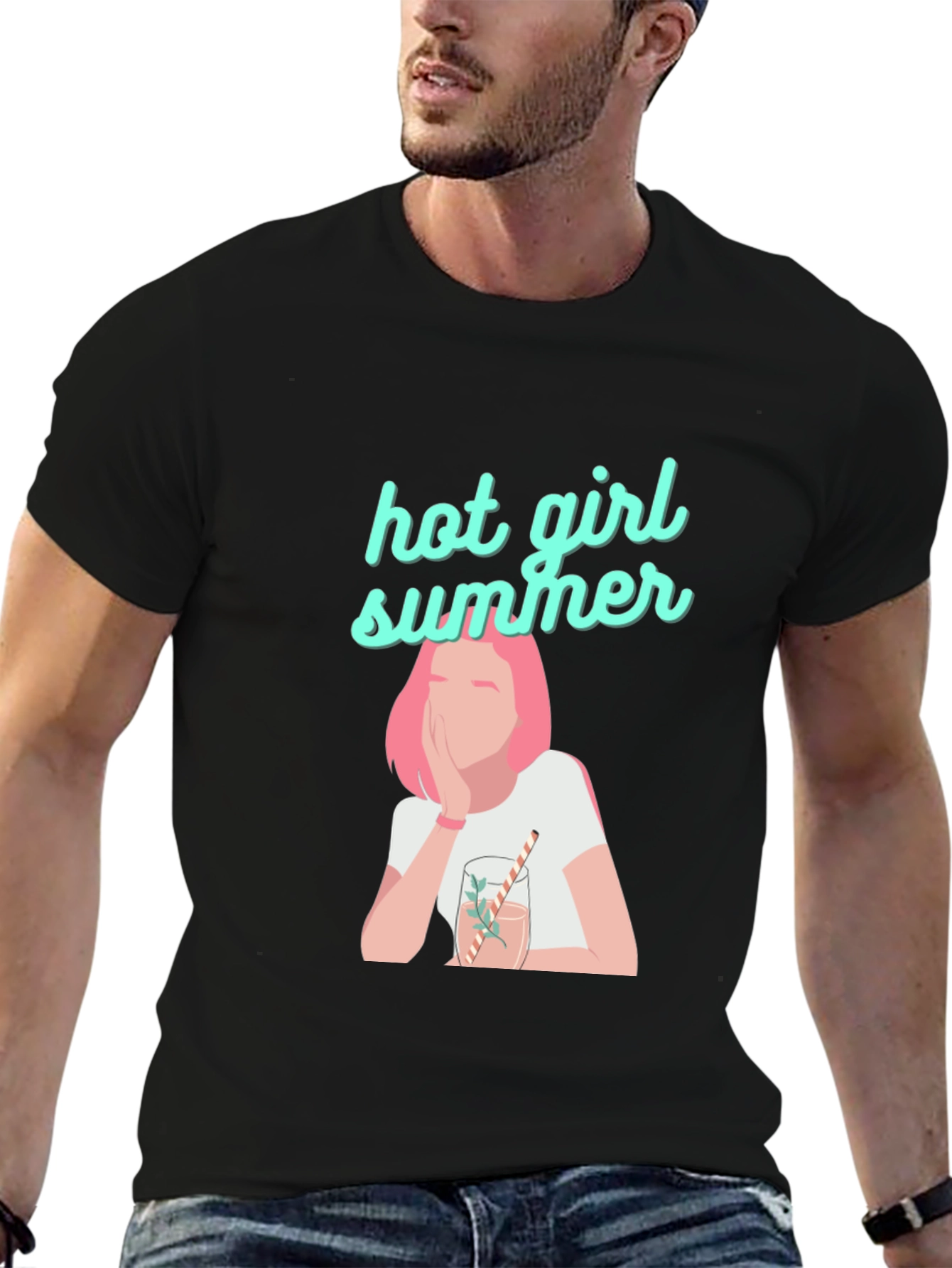 Hot Girl Summer Black Graphic Tee