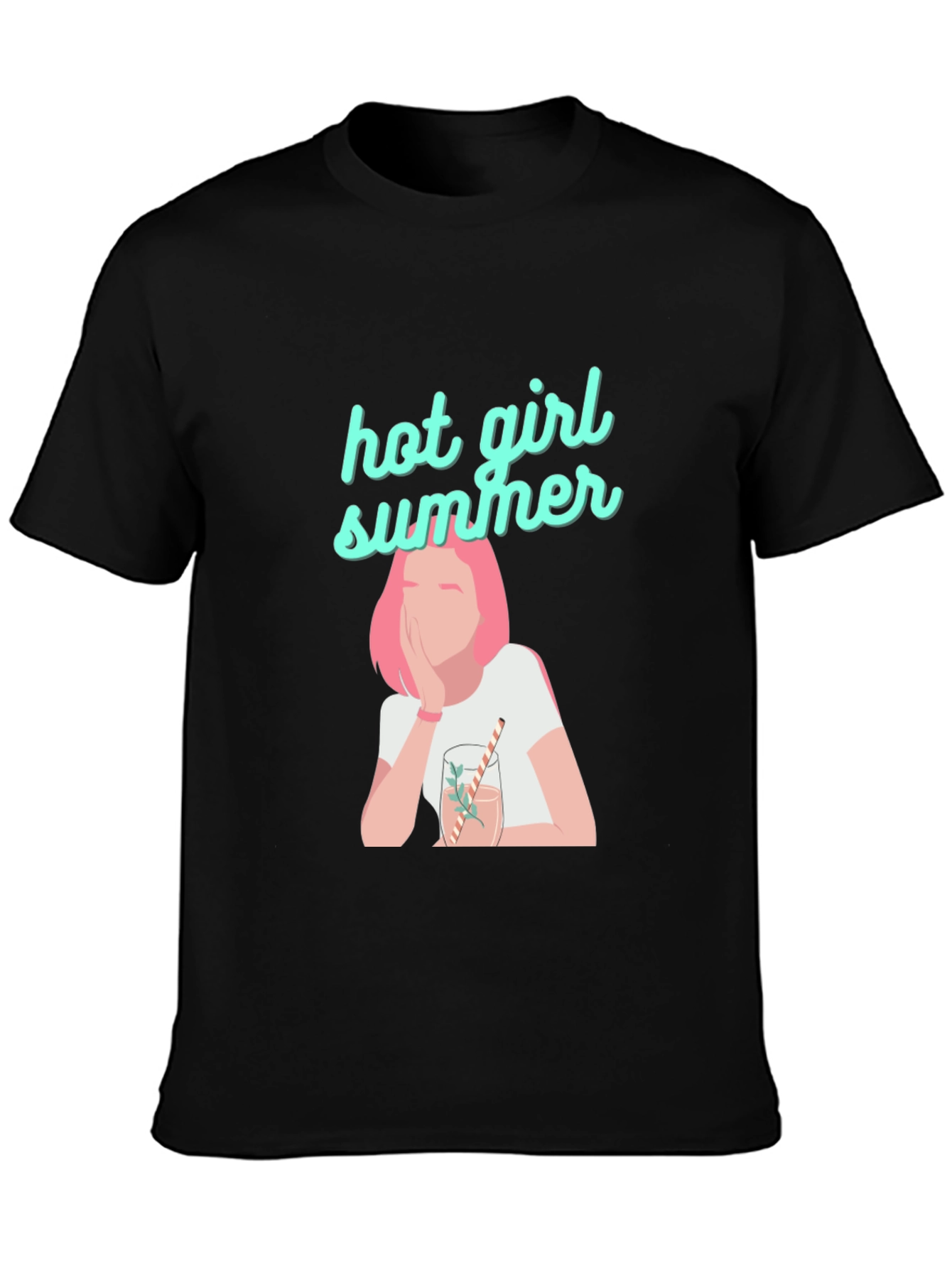 Hot Girl Summer Black Graphic Tee
