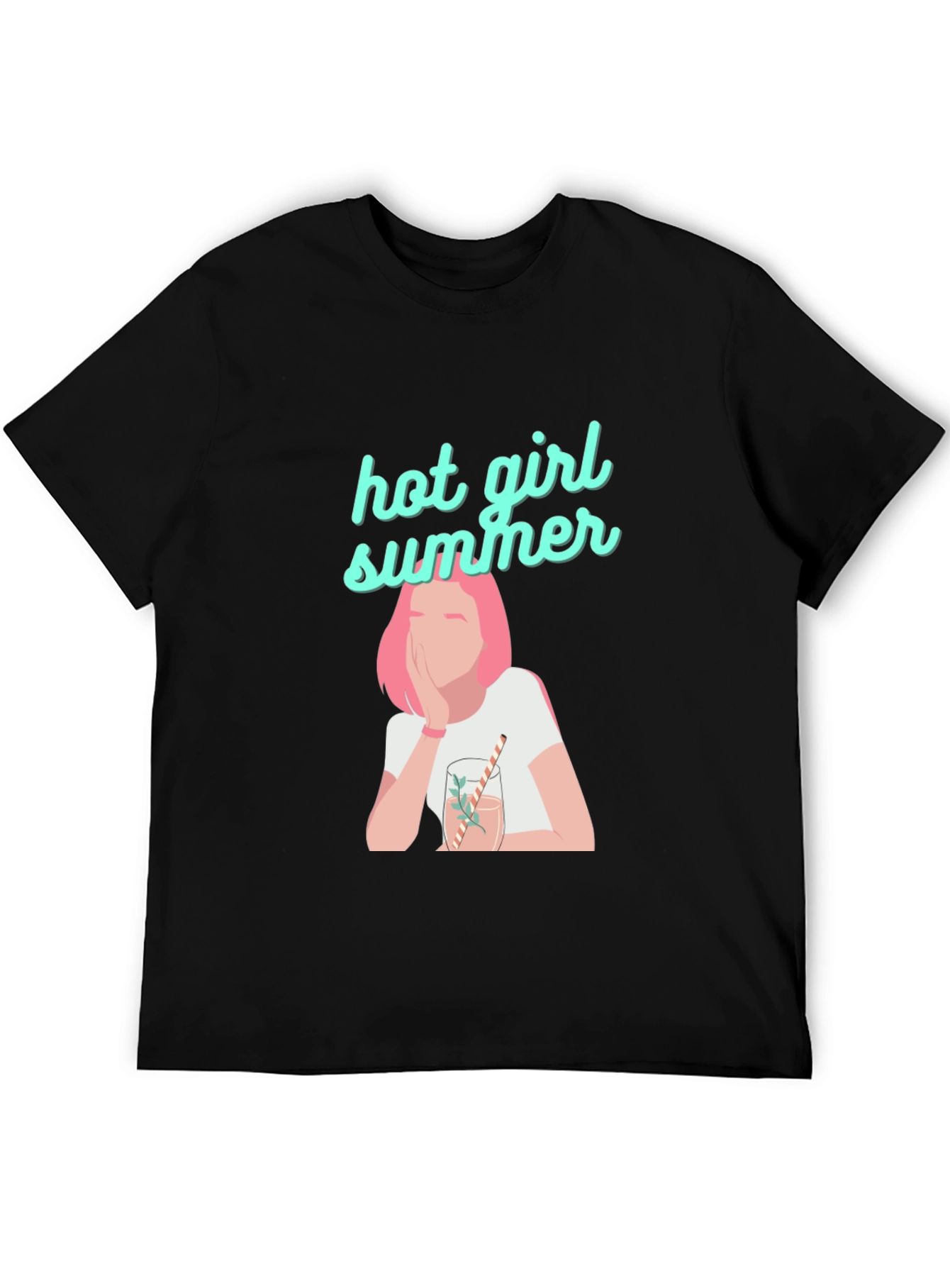 Hot Girl Summer Black Graphic Tee
