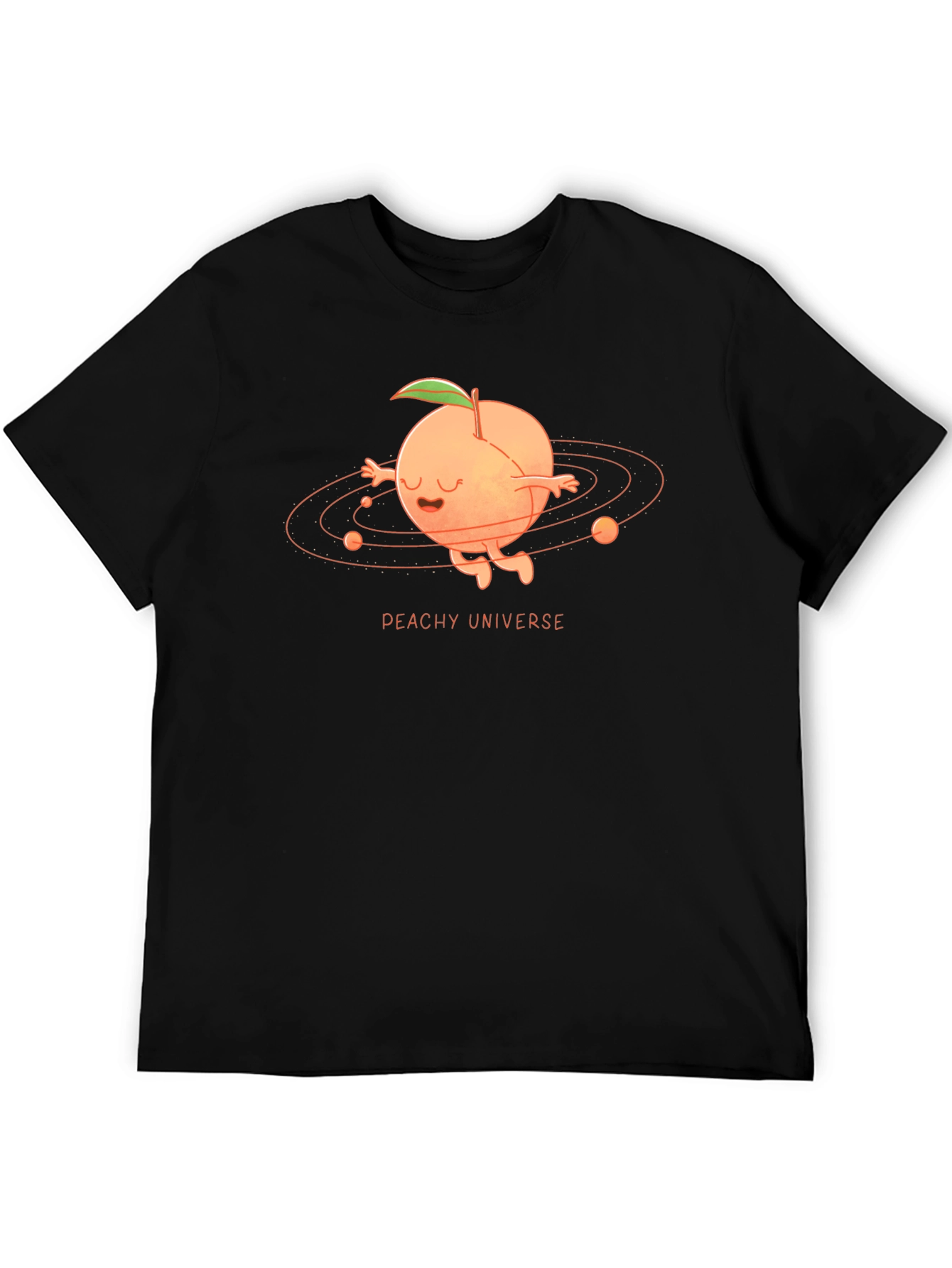 Peachy Universe Graphic Tee - Black