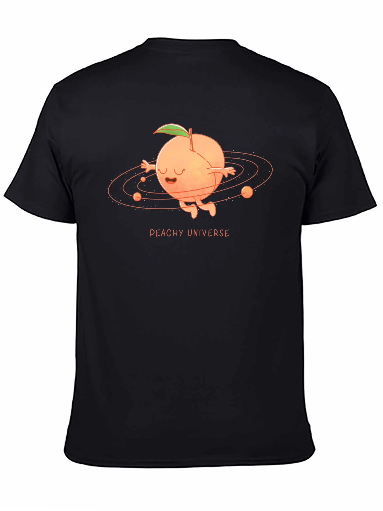 Peachy Universe Graphic Tee - Black