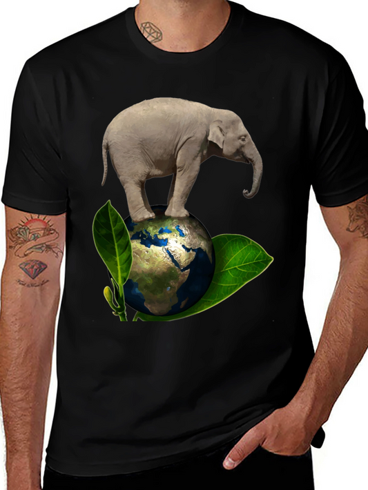 Elephant on Earth Graphic Tee