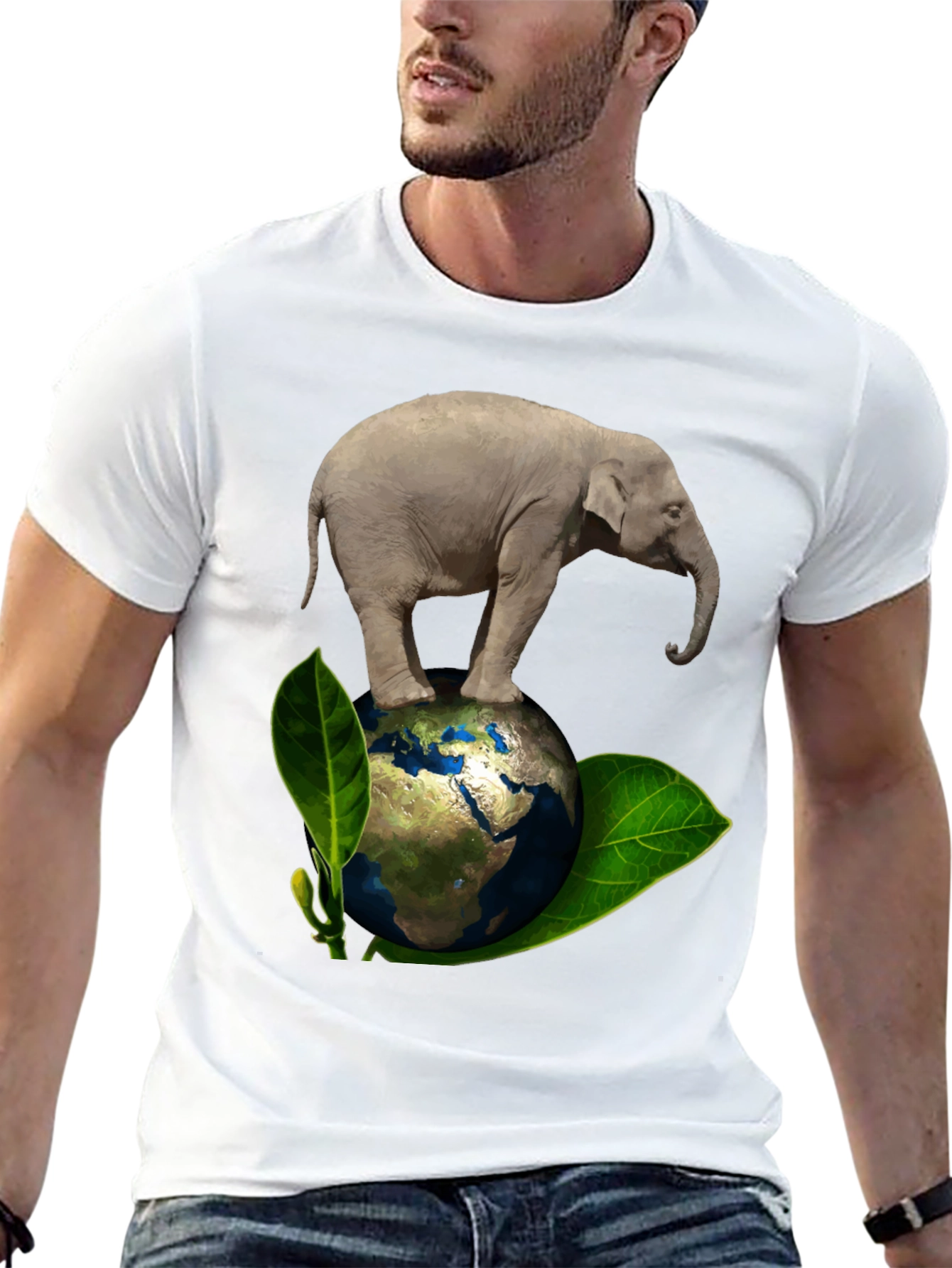 Elephant on Earth Graphic Tee