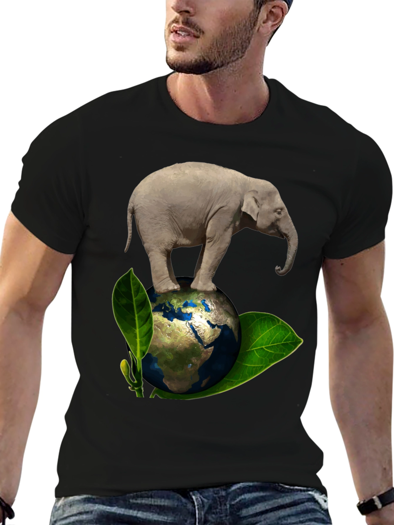 Elephant on Earth Graphic Tee