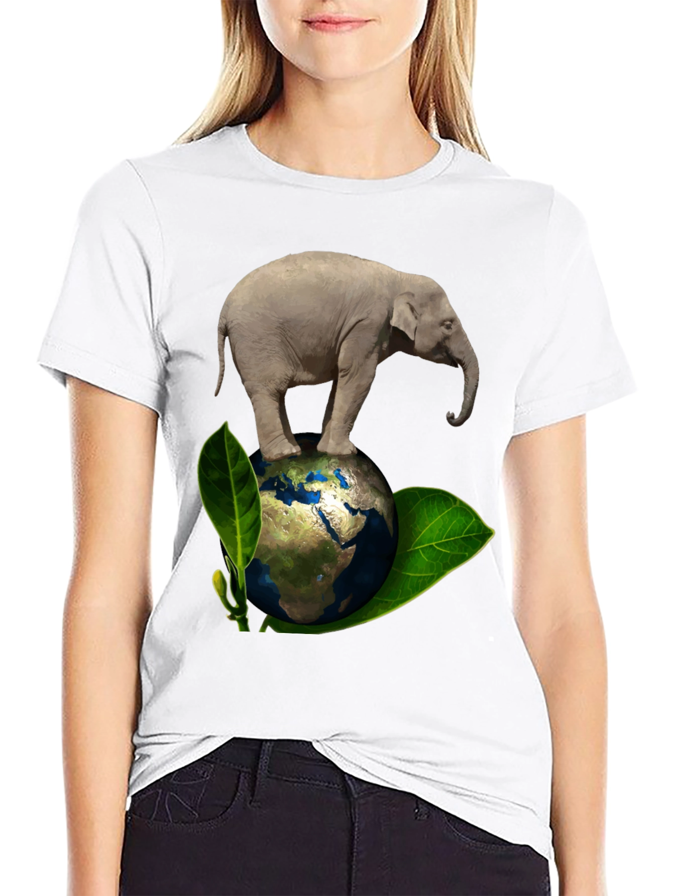 Elephant on Earth Graphic Tee