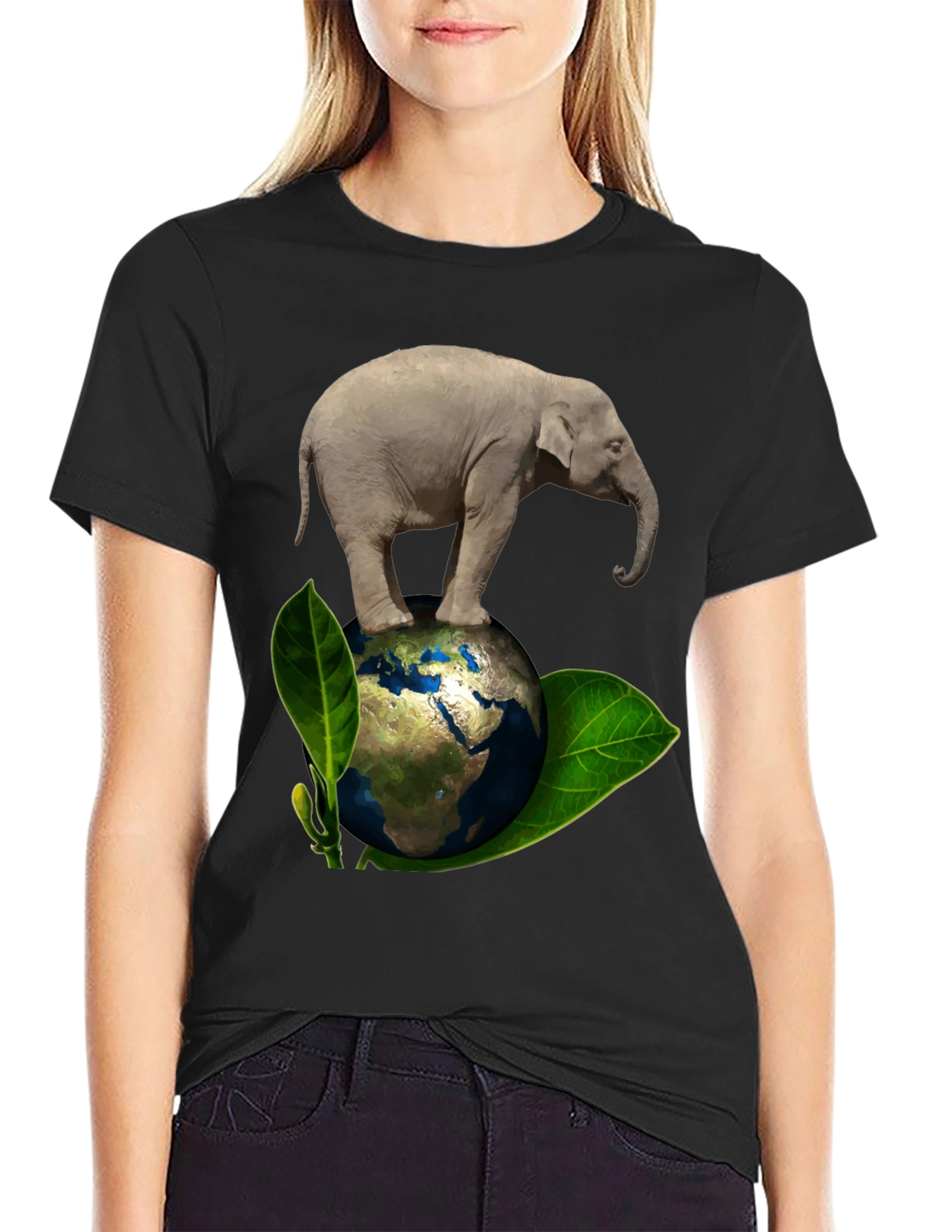 Elephant on Earth Graphic Tee