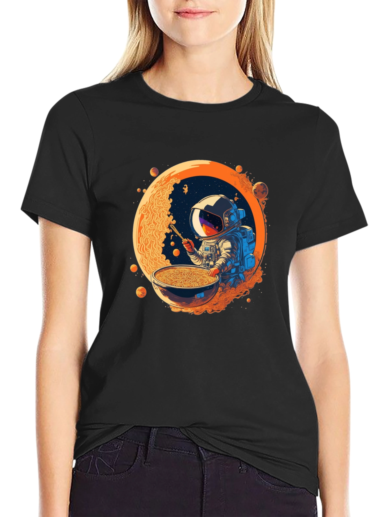 Astronaut Ramen T-Shirt - Space Foodie Tee