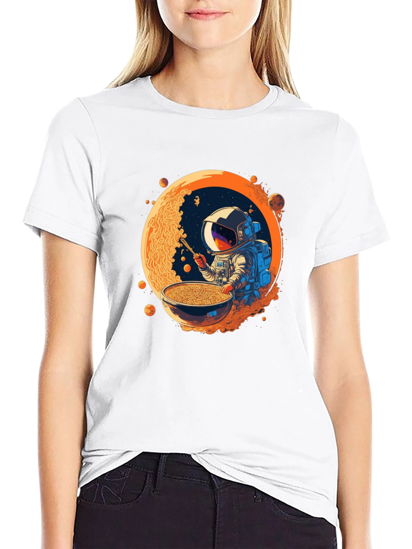 Astronaut Ramen T-Shirt - Space Foodie Tee