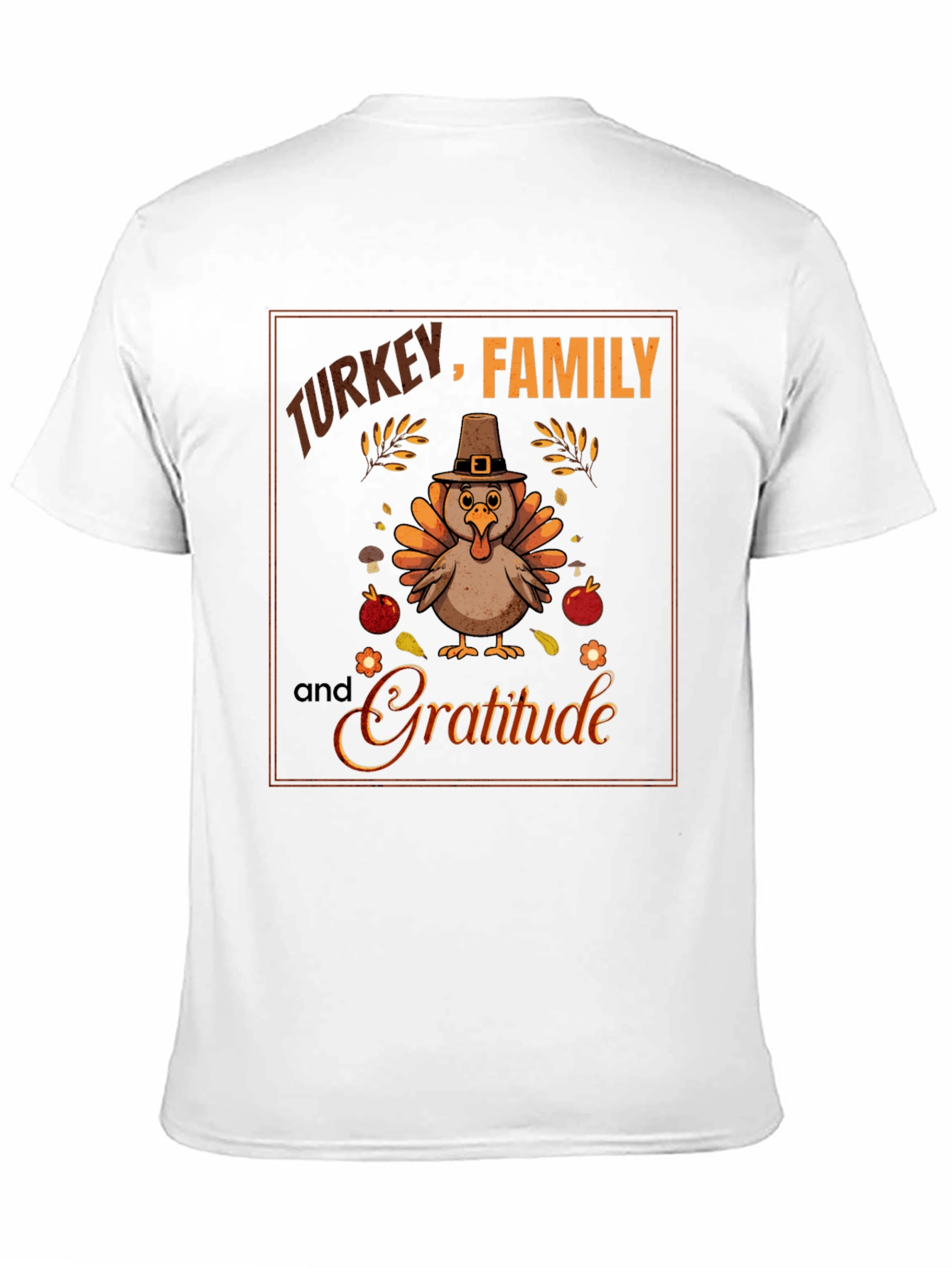 Turkey Family Gratitude T-Shirt