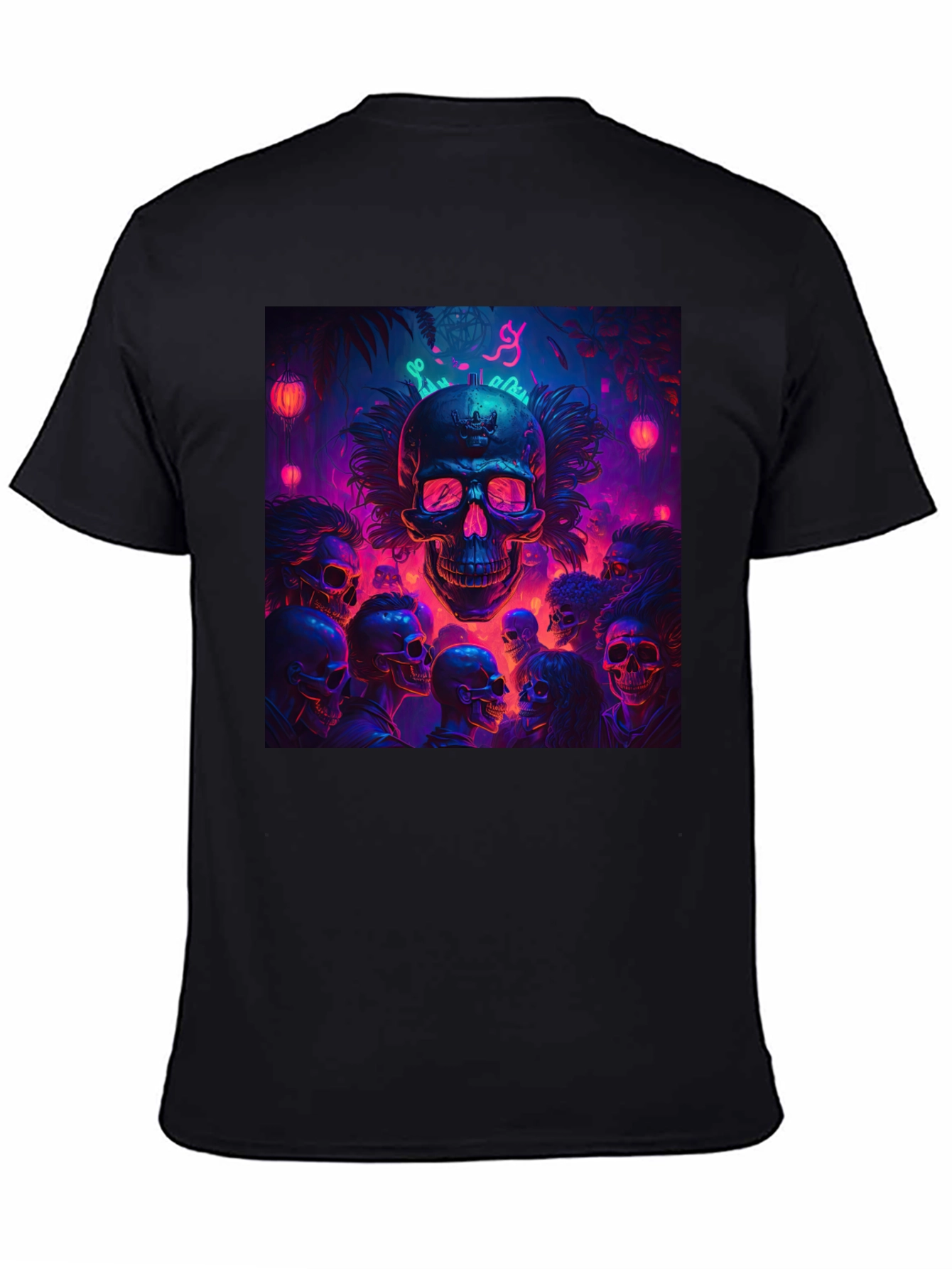 Skull Crowd Graphic Tee - Dark & Edgy Design