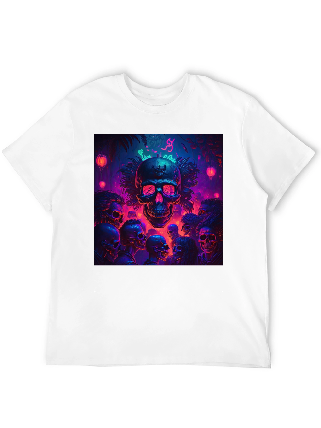 Skull Crowd Graphic Tee - Dark & Edgy Design