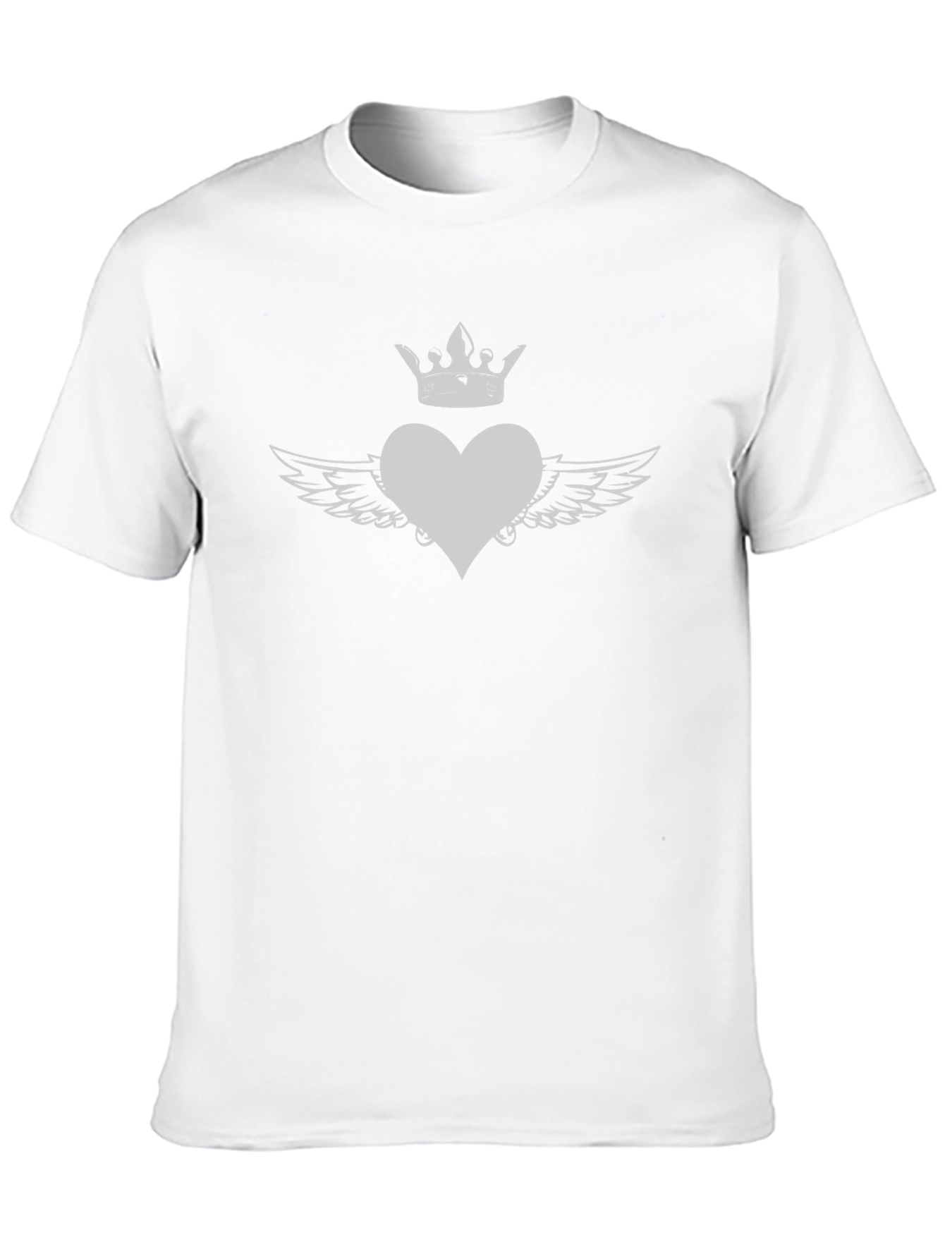 Heart with Crown and Wings Graphic Tee