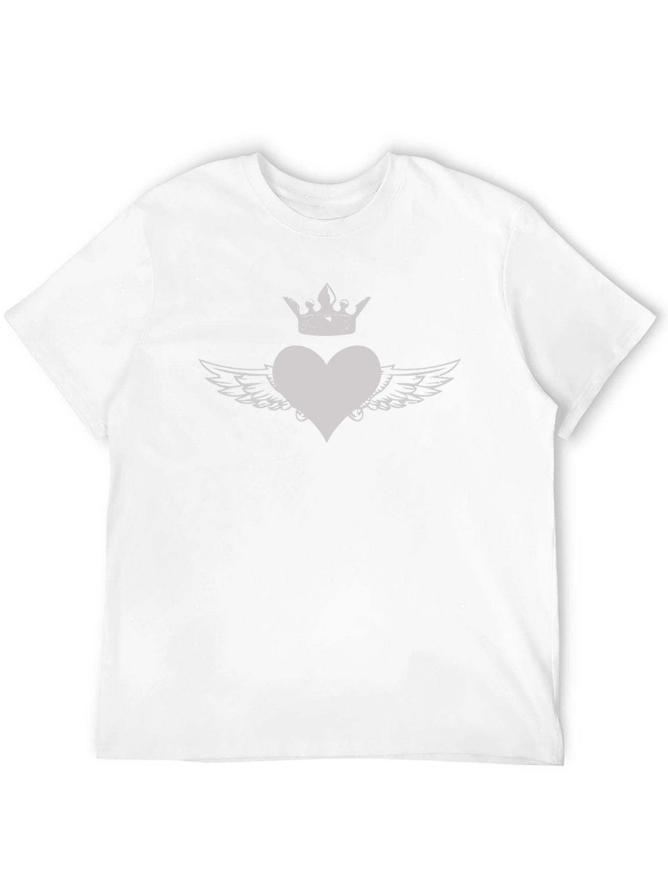 Heart with Crown and Wings Graphic Tee
