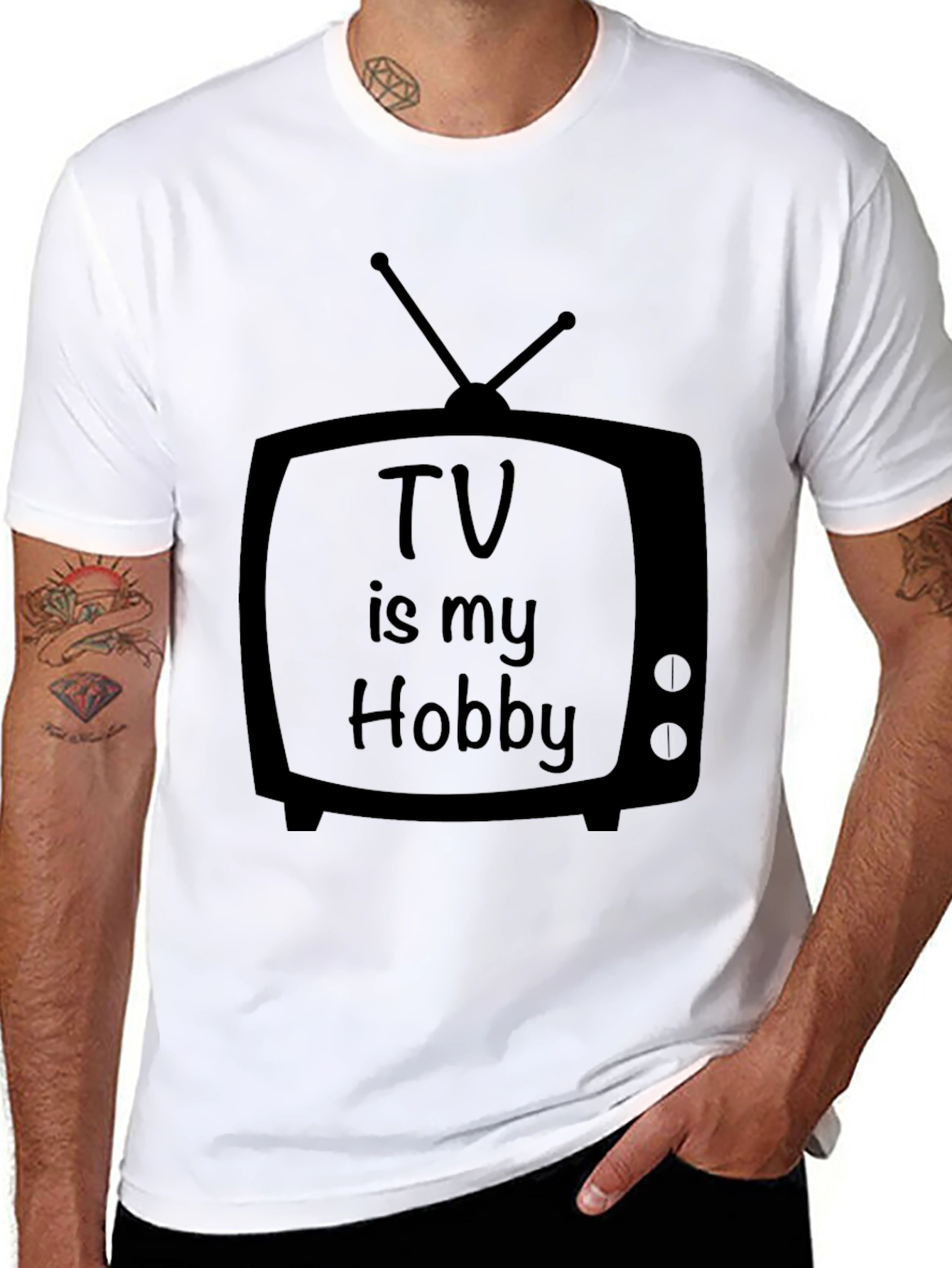TV is my Hobby Graphic Tee - Black