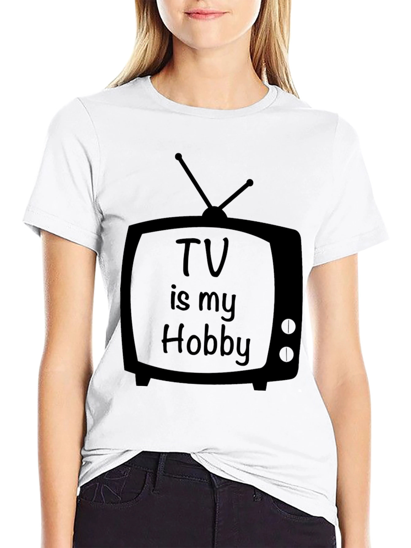 TV is my Hobby Graphic Tee - Black