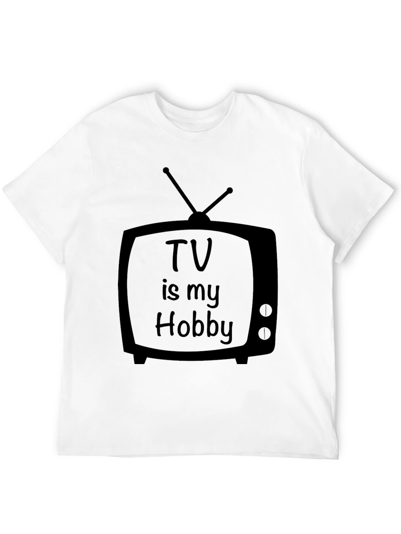 TV is my Hobby Graphic Tee - Black