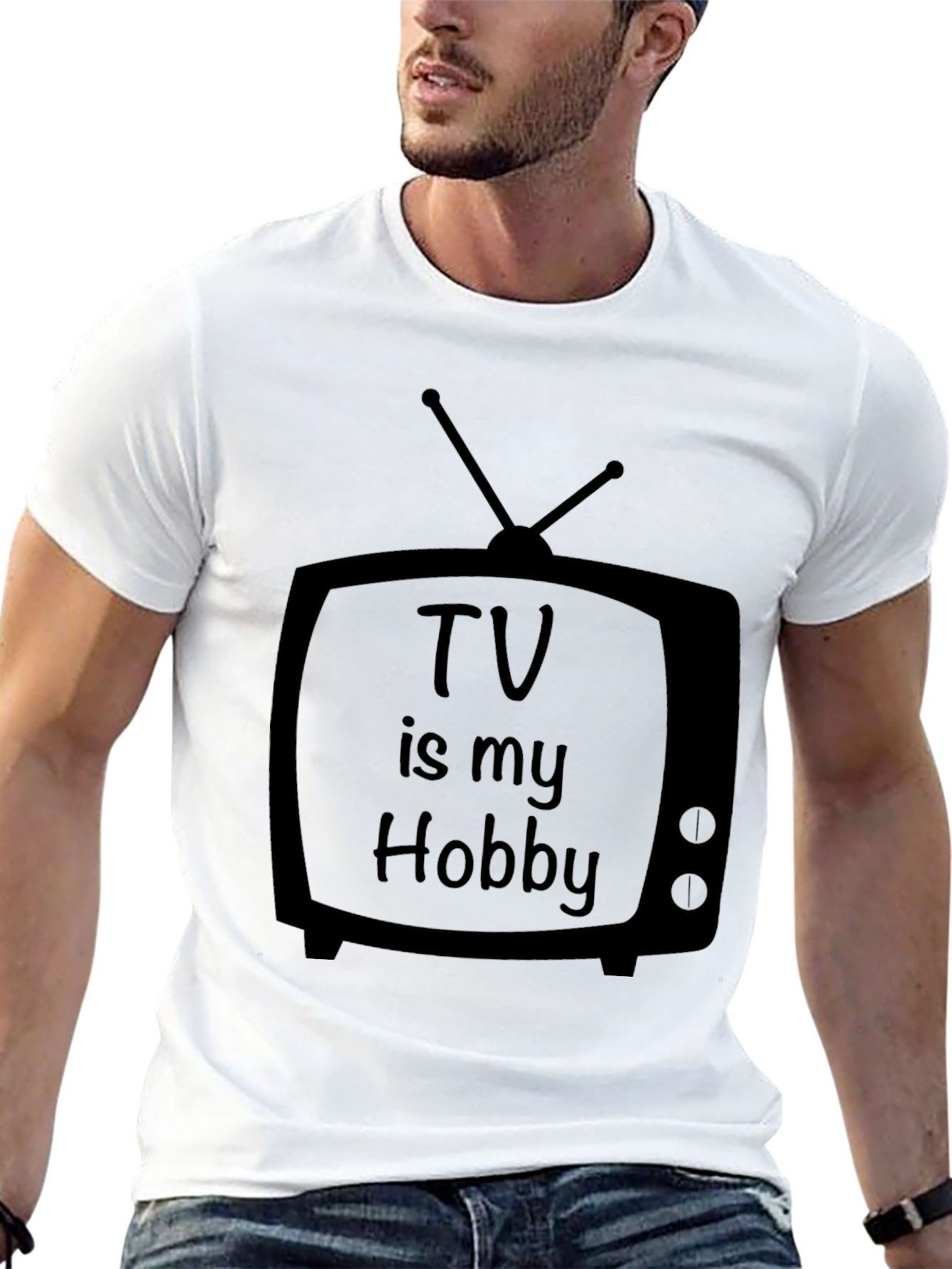 TV is my Hobby Graphic Tee - Black