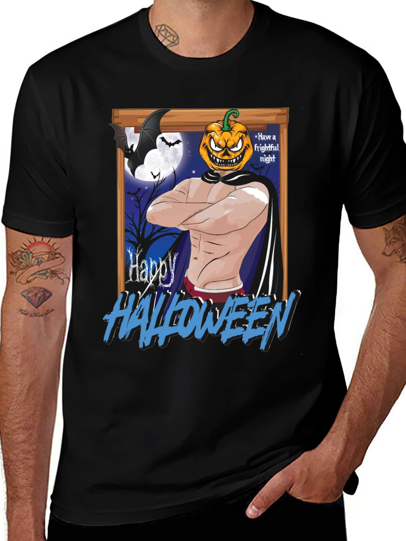 Happy Halloween Pumpkin Man T-Shirt