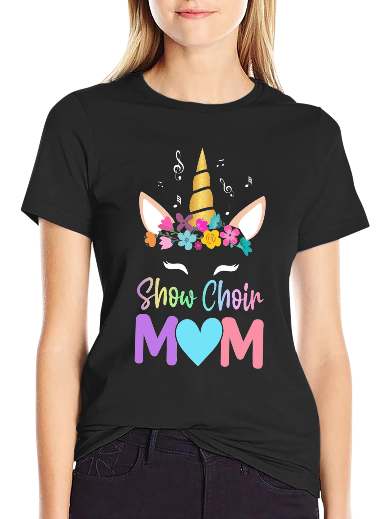 Show Choir Mom Unicorn Graphic Tee