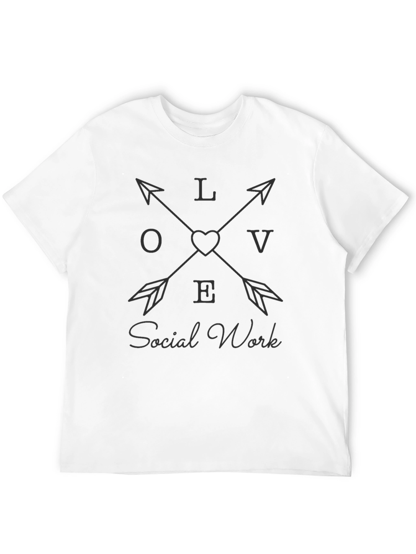 Love Social Work Arrow T-Shirt - Unisex Tee
