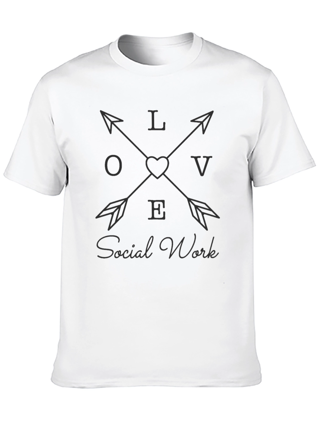 Love Social Work Arrow T-Shirt - Unisex Tee