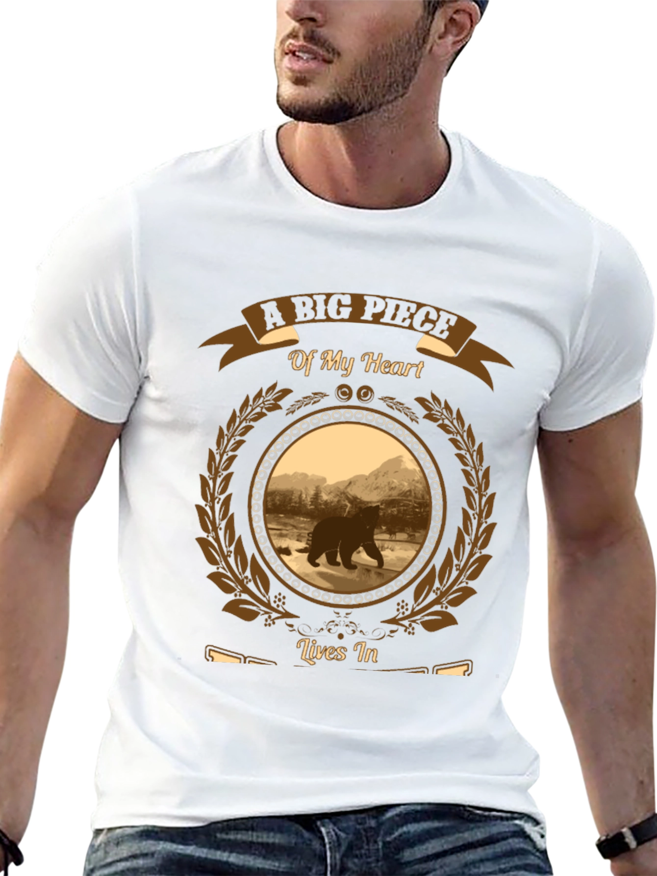 A Big Piece of My Heart Bear Graphic Tee