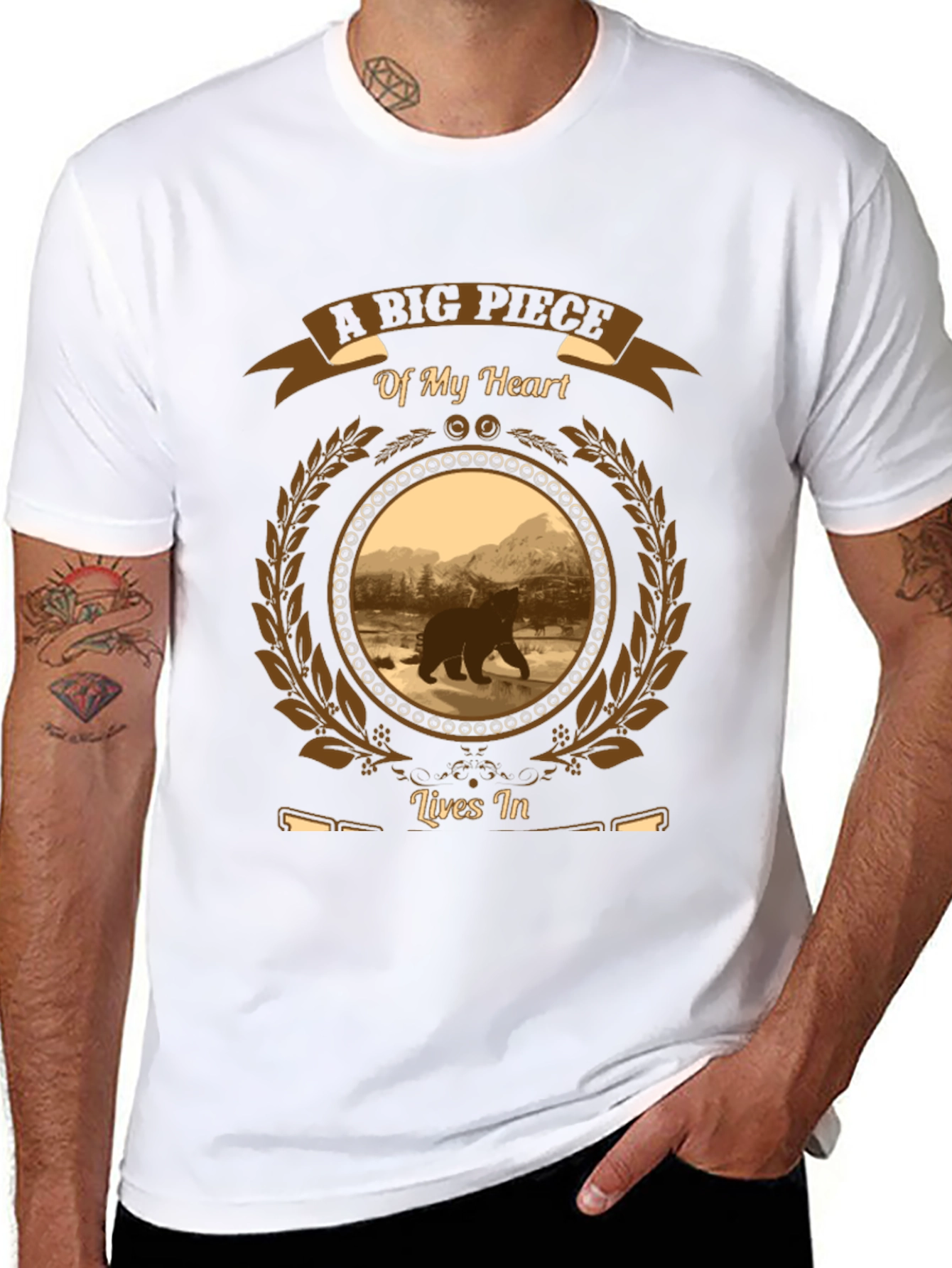 A Big Piece of My Heart Bear Graphic Tee