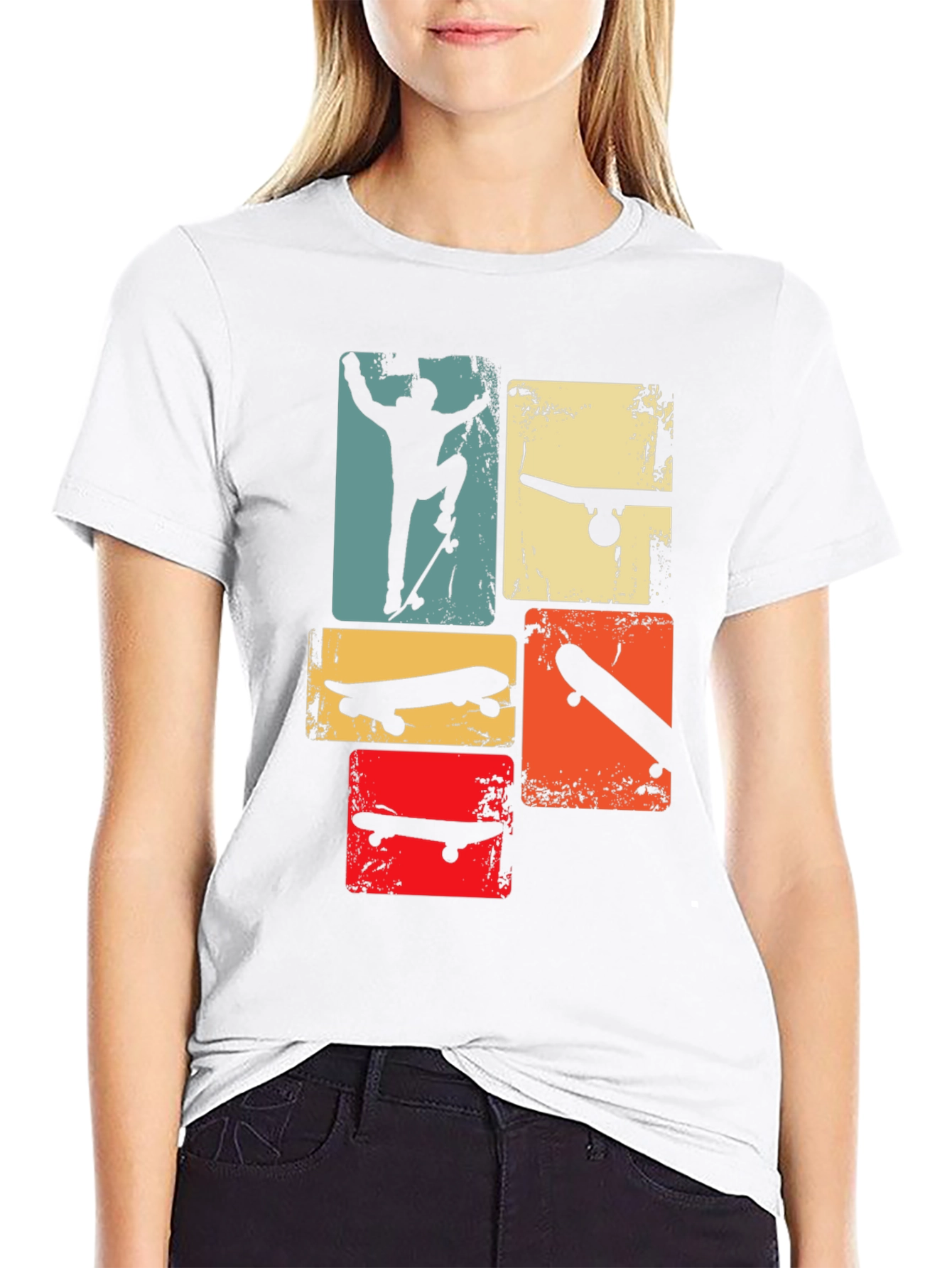 Retro Skateboard Graphic Tee