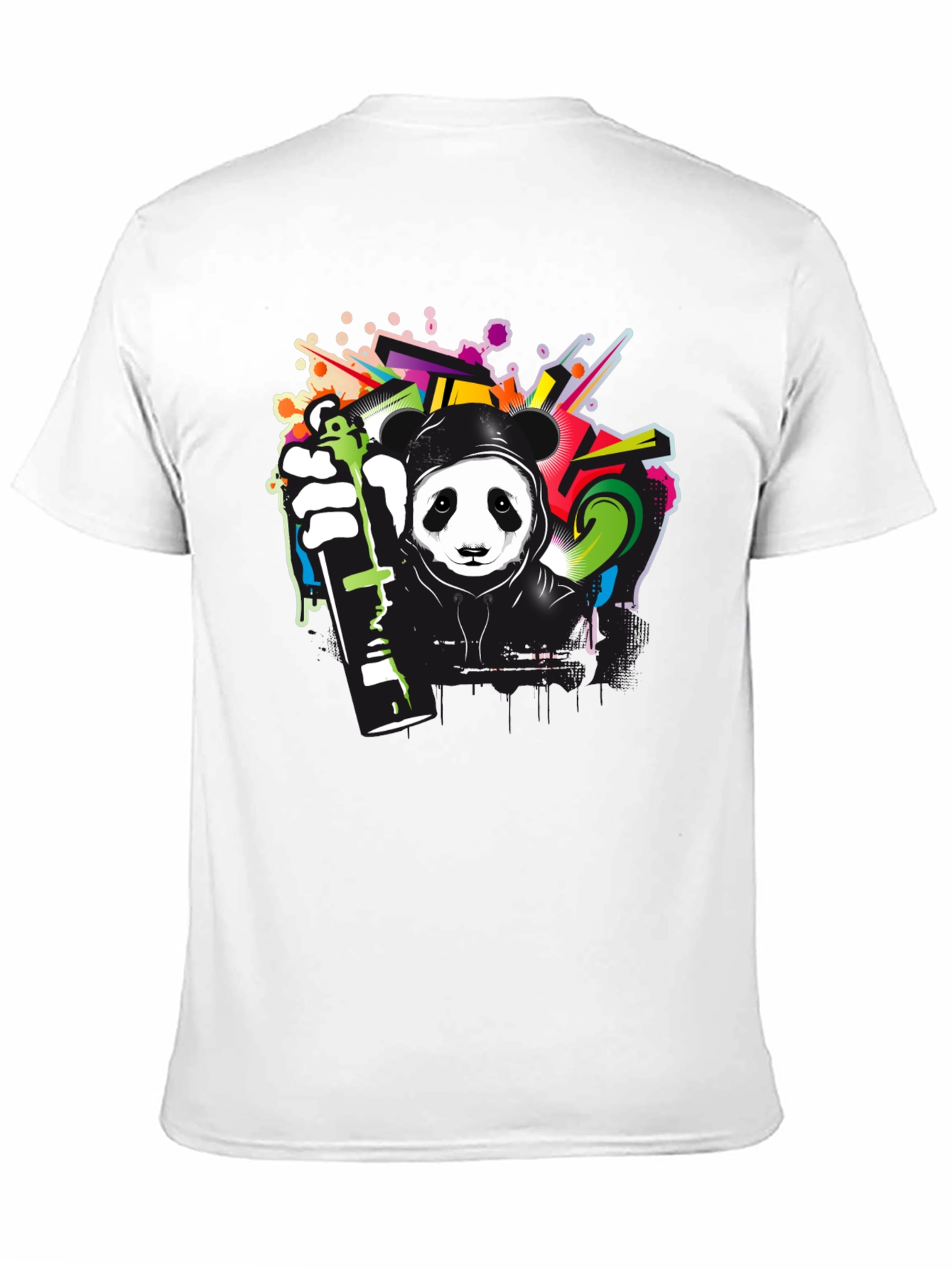 Graffiti Panda Black T-Shirt
