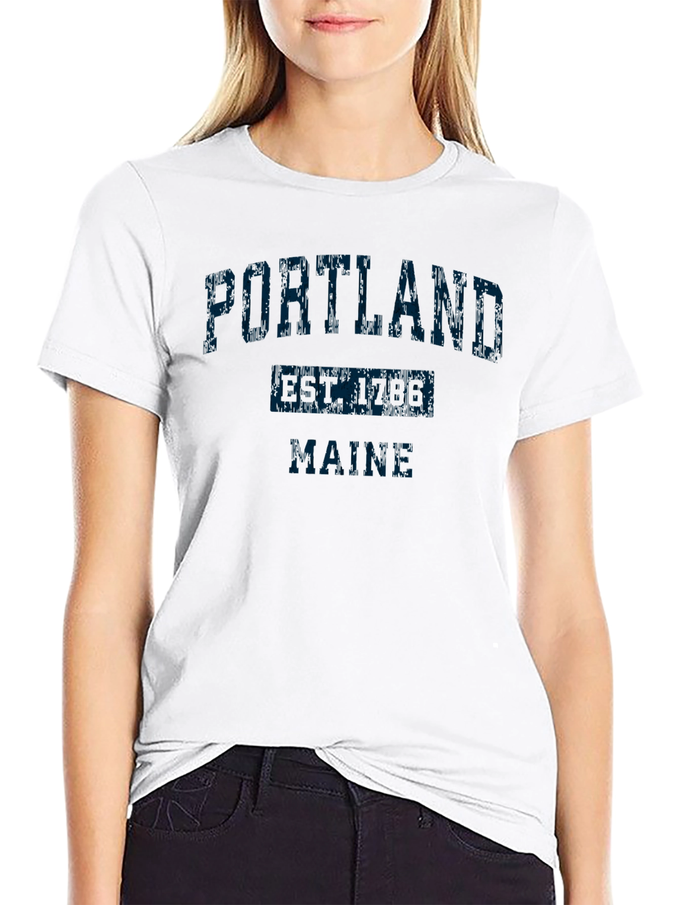 Portland Maine Est 1786 Graphic T-Shirt