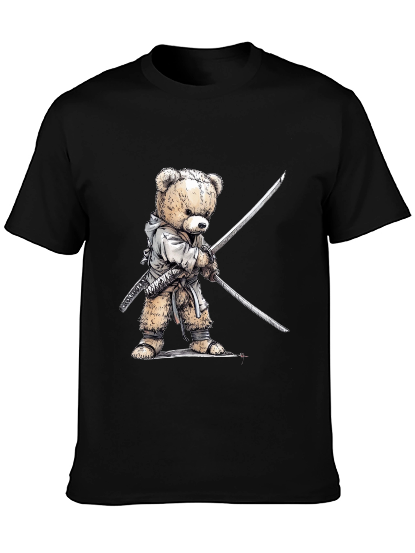 Samurai Bear T-Shirt - Soft Cotton Tee